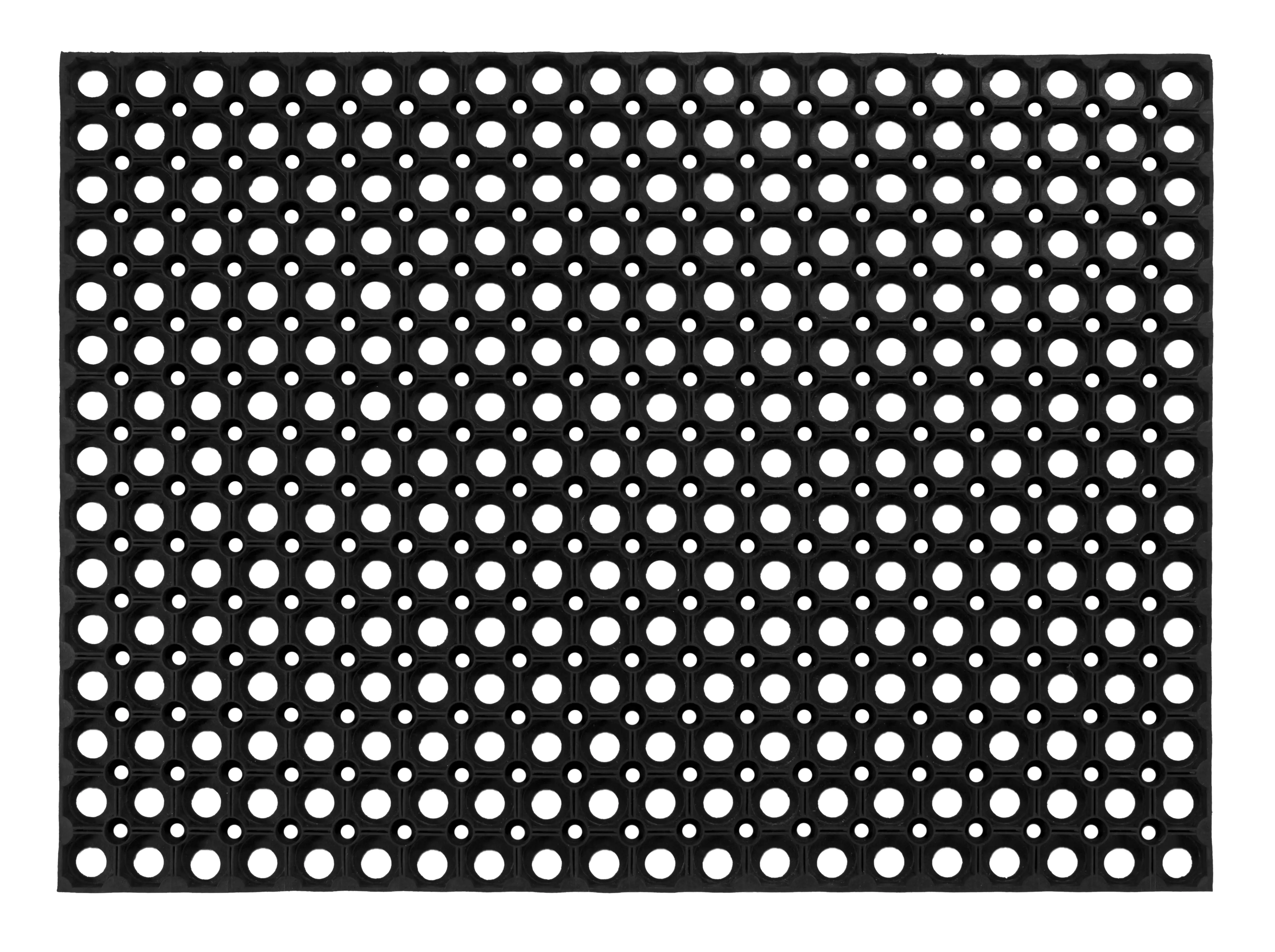 Ringgummimatte  schwarz, 60 x 80 cm