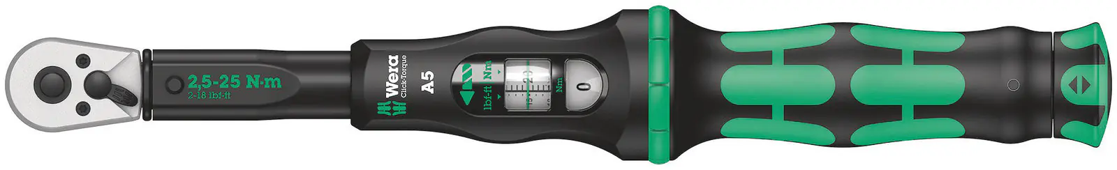 Wera Drehmomentschlüssel mit Umschaltknarre Click-Torque A 5 2,5-25 Nm