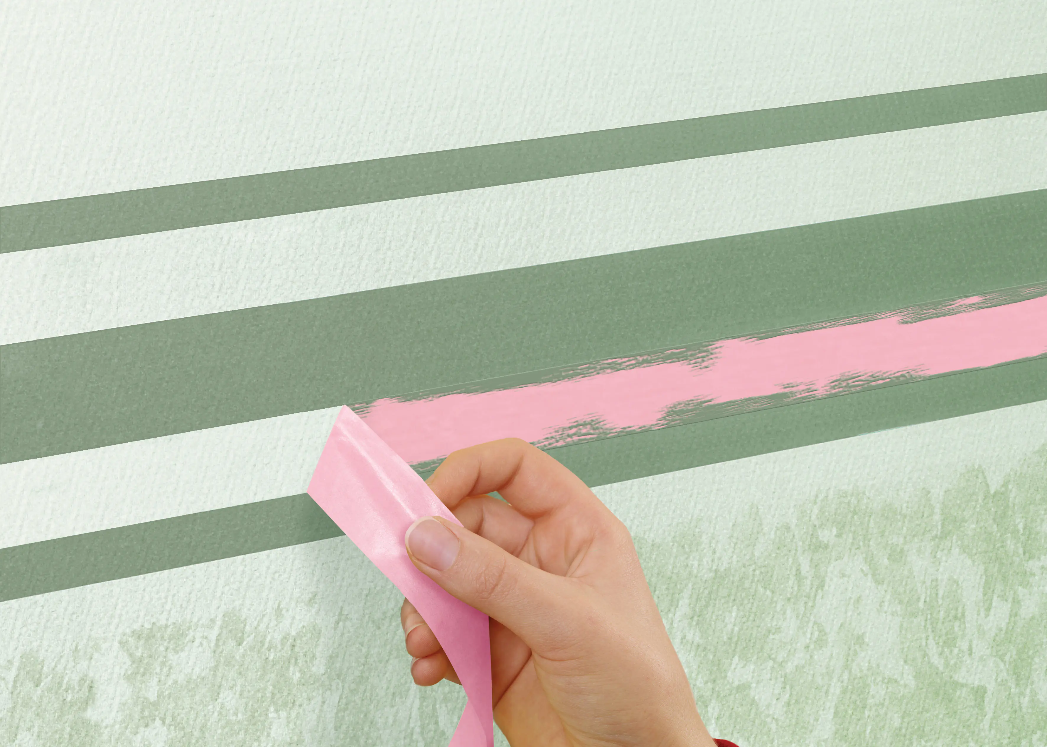 tesa Malerband Tapeten 25 m x 25 mm, rosa