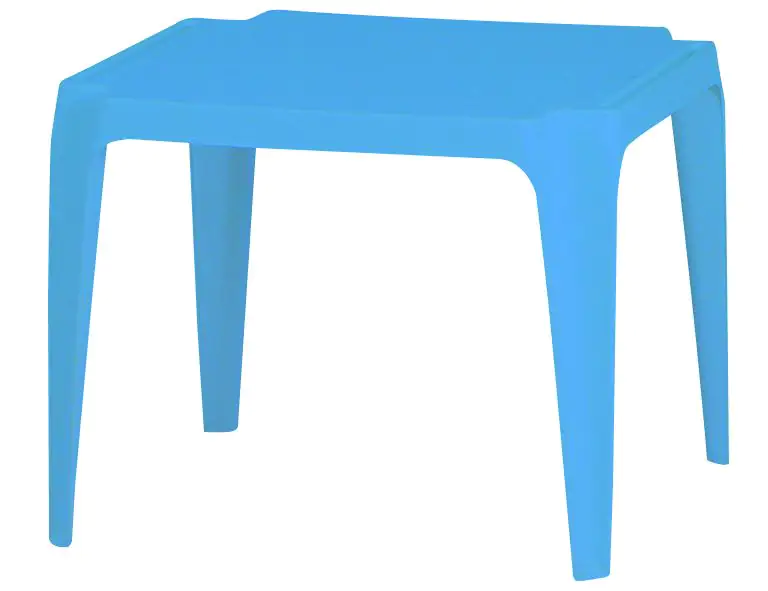 Progarden Kinder-Stapeltisch 50 x 50 cm, Höhe 44 cm, quadratisch, hellblau