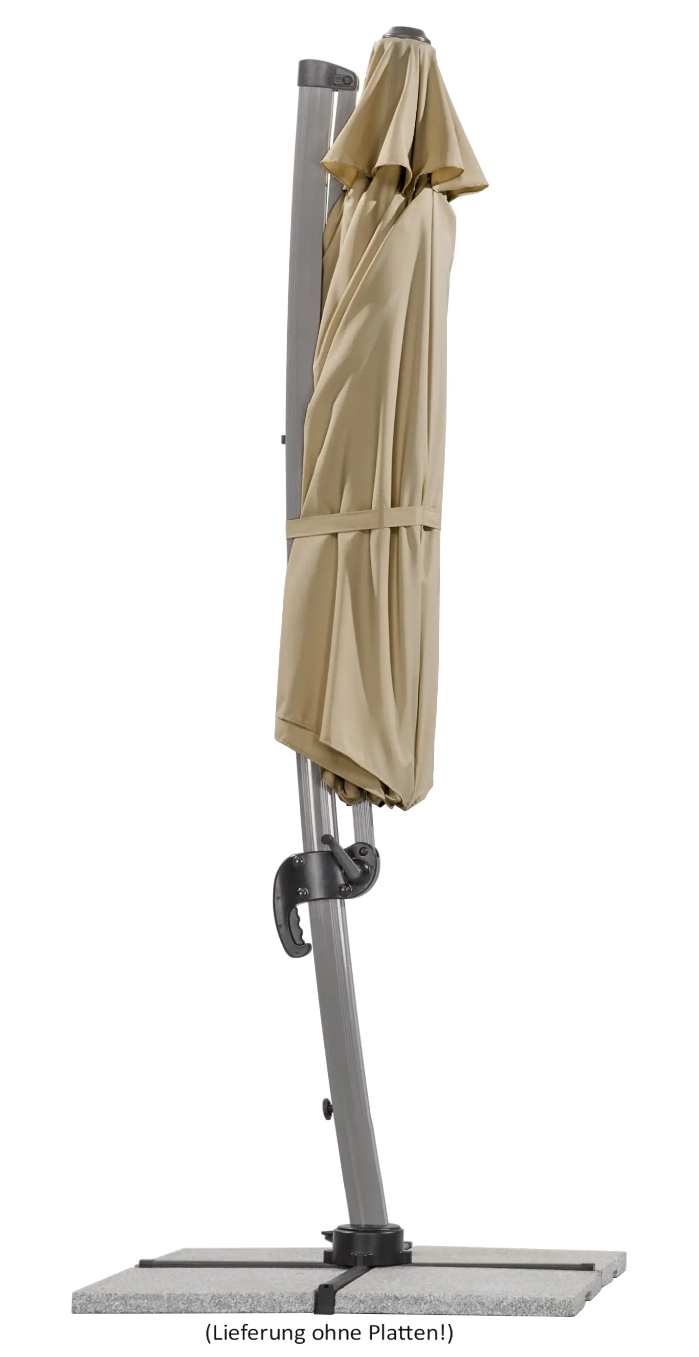 Schneider Ampelschirm Rhodos Rondo sand Ø 350 cm