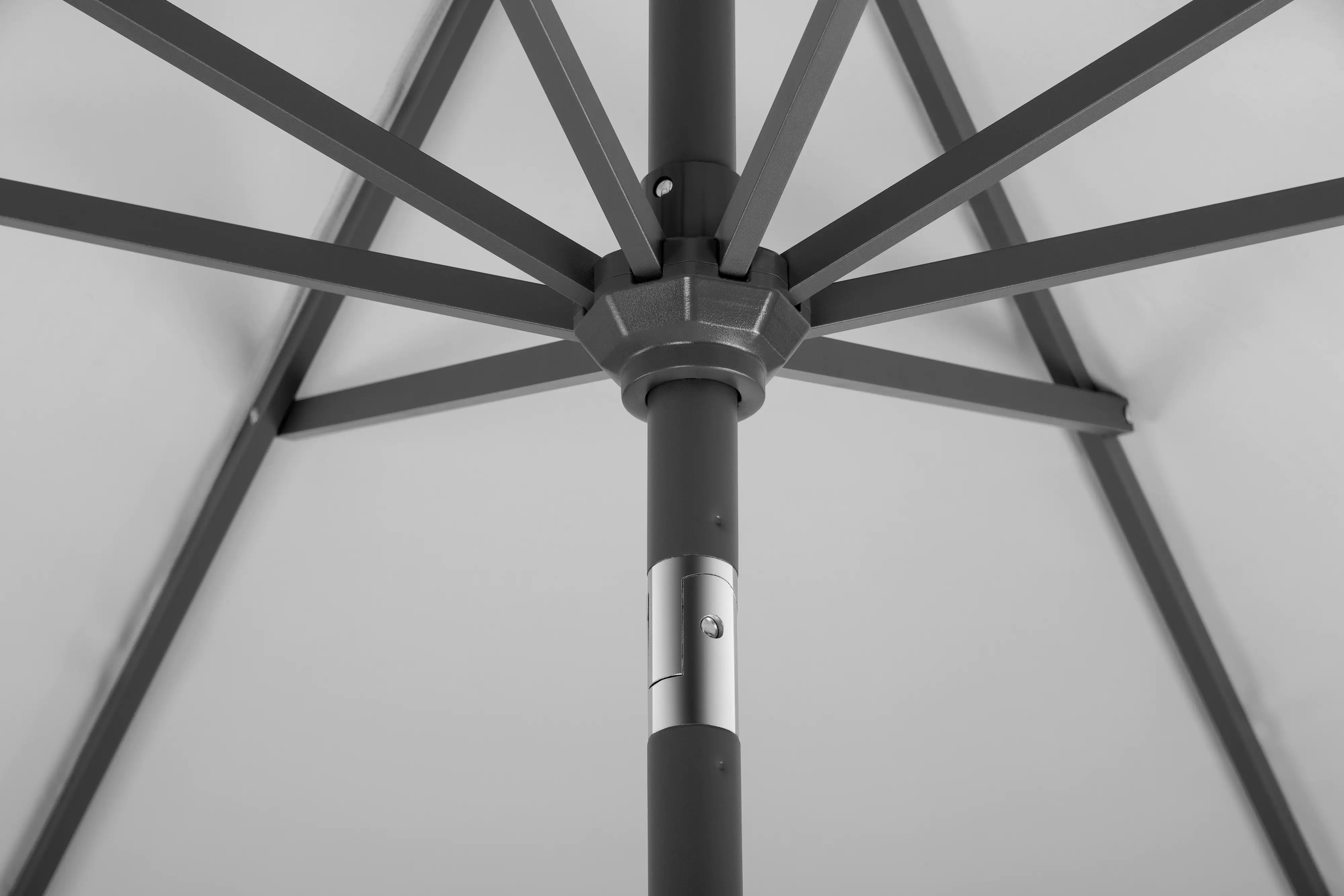 Schneider Sonnenschirm Orlando silbergrau Ø 270 cm 