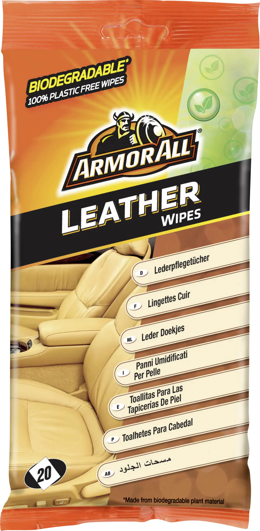 Armor All Lederpflegetücher 20 Tücher