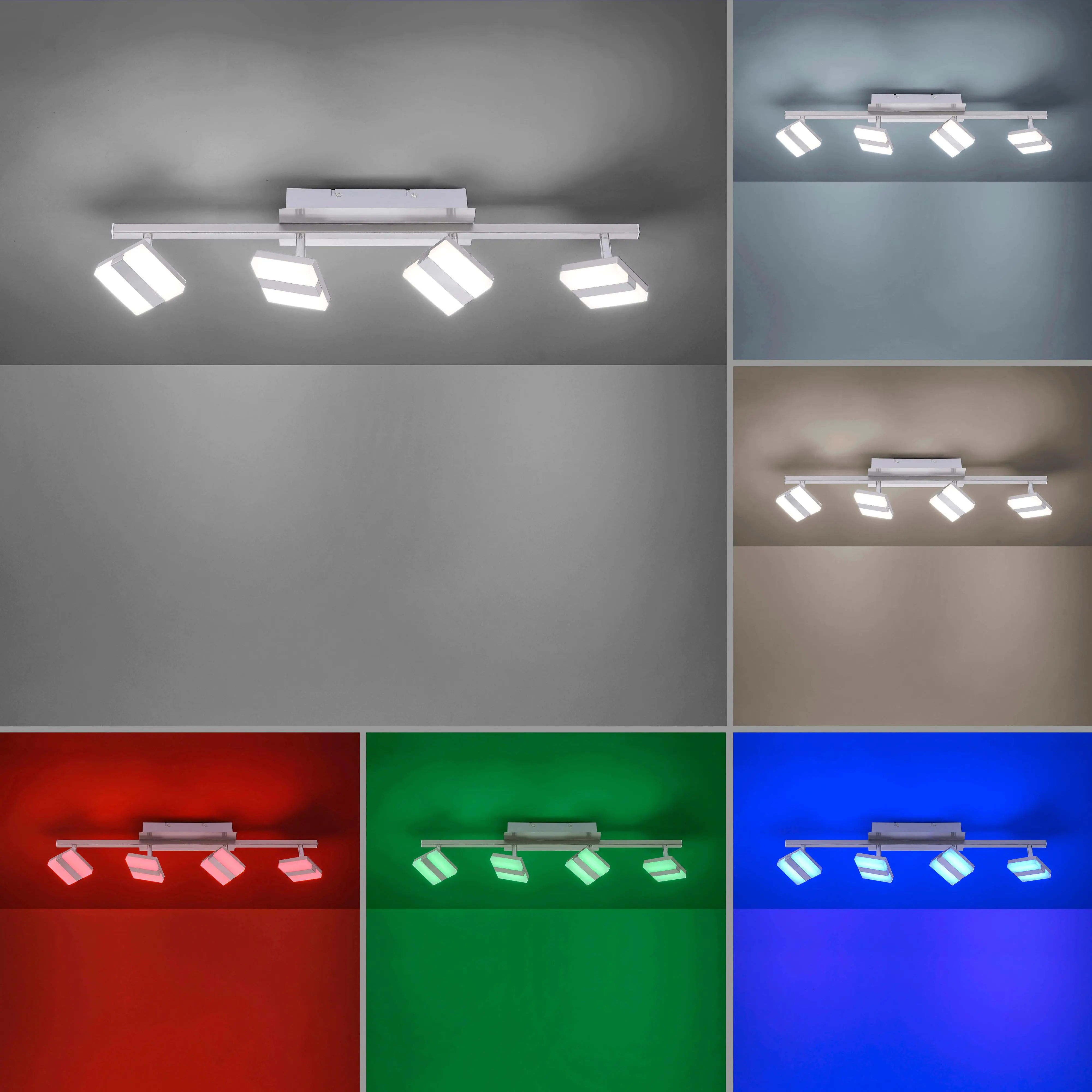 JustLight Lola Smart LED Deckenleuchte Sabi 73 x 15 cm RGBW Smart