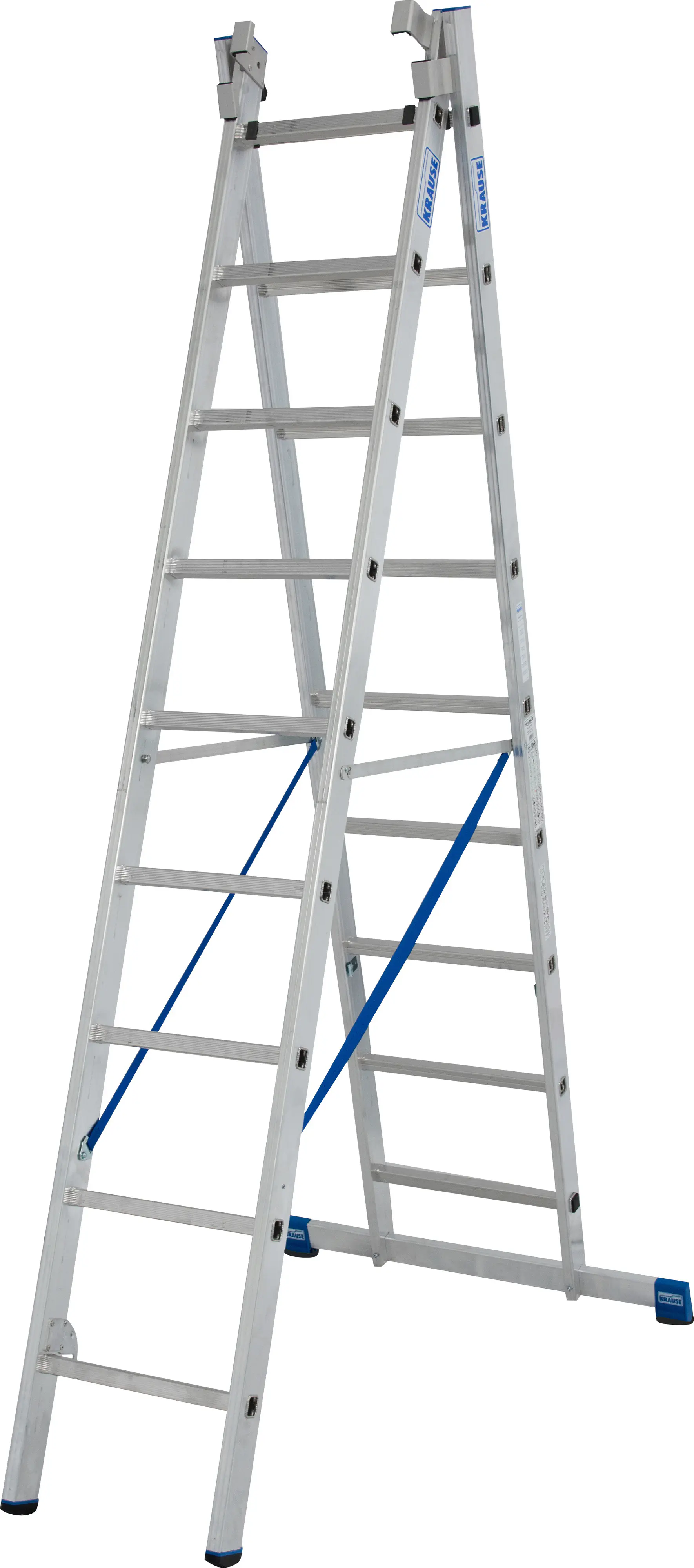Krause Aluminium-Mehrzweckleiter STABILO mit Treppenfunktion 6,85 m
