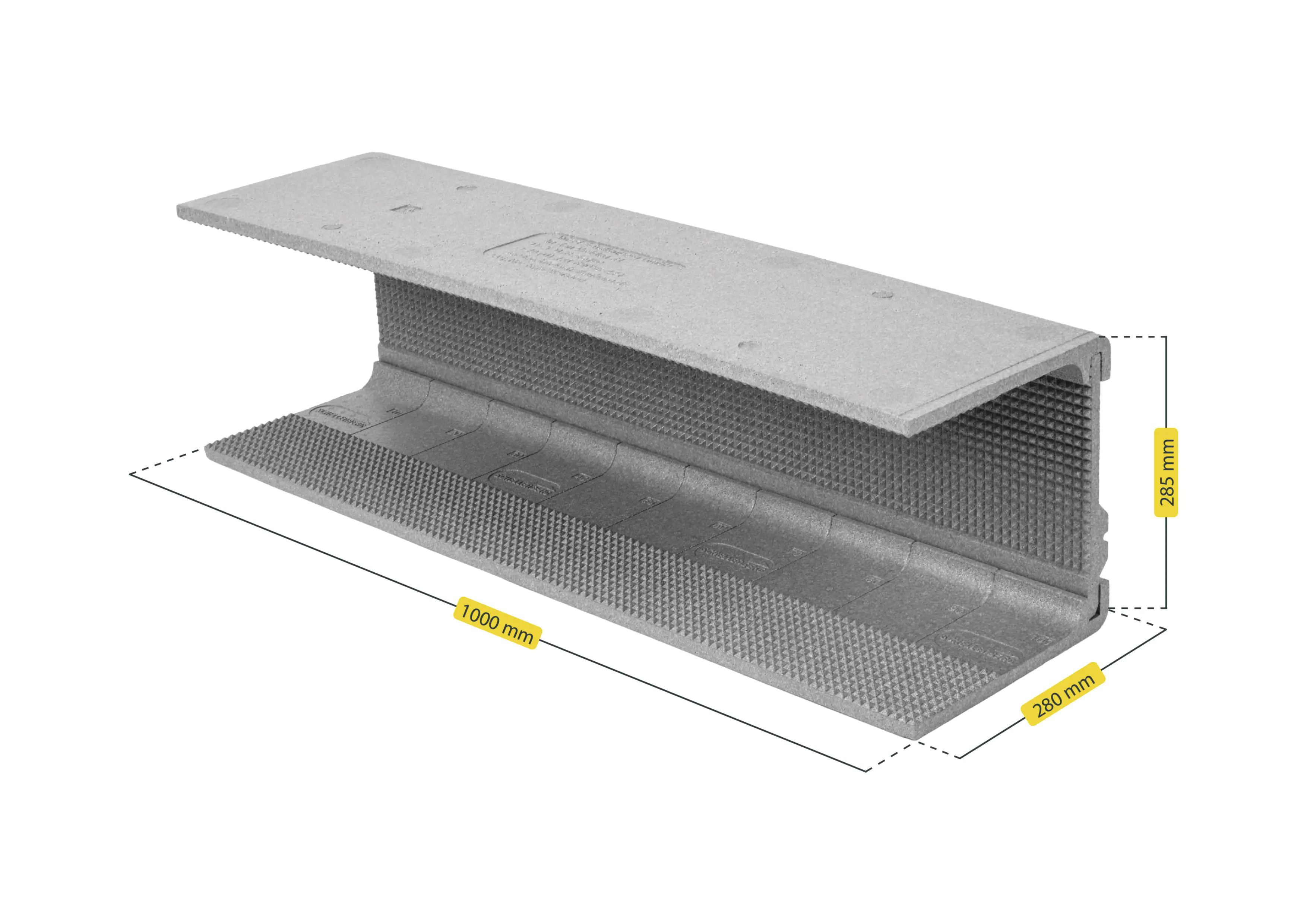 Schellenberg Rollladenkasten-Dämmung 3-teilig 100x28x1,3 cm
