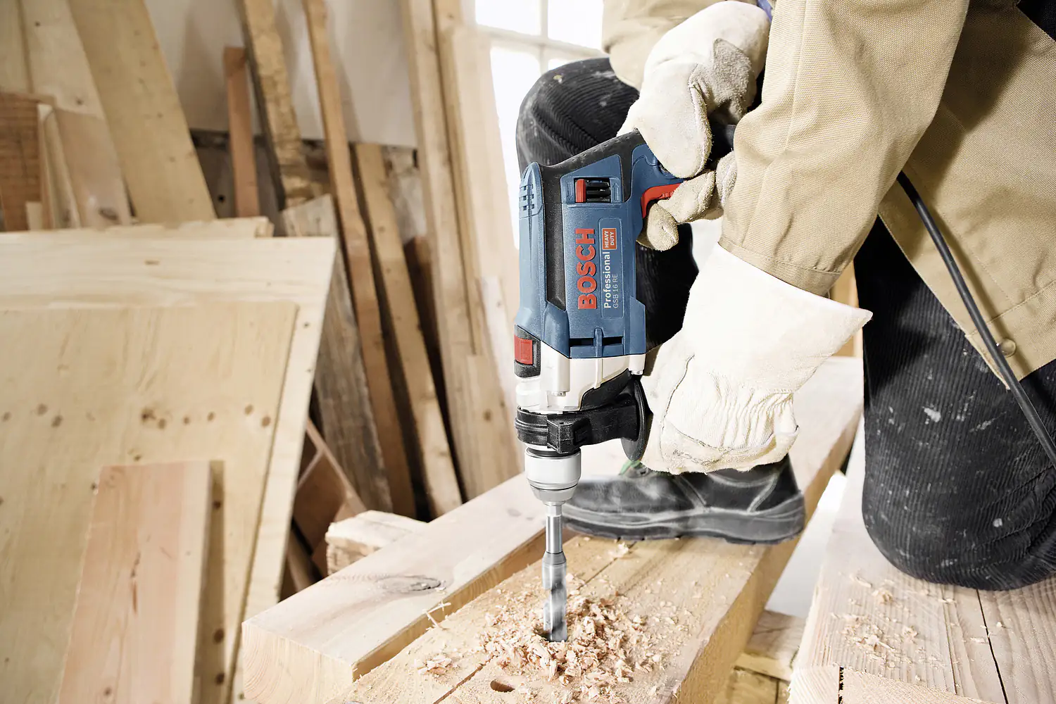Bosch Professional Schlagbohrmaschine GSB 16 RE 750 W inkl. Bohrer-Set