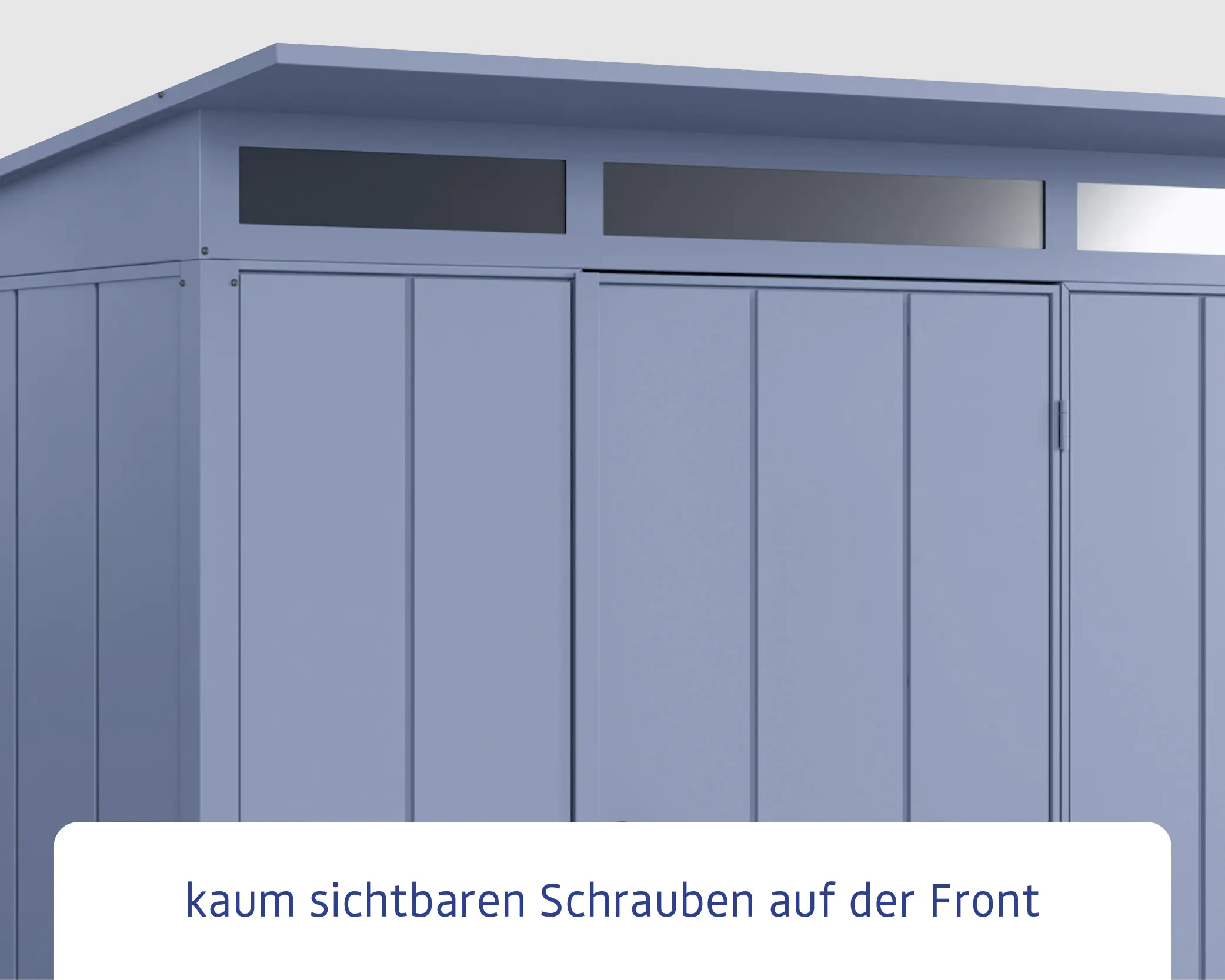 EcoStar Gerätehaus Elegant-P Typ 2 taubenblau 247,9 x 283,4 x 232,3 cm