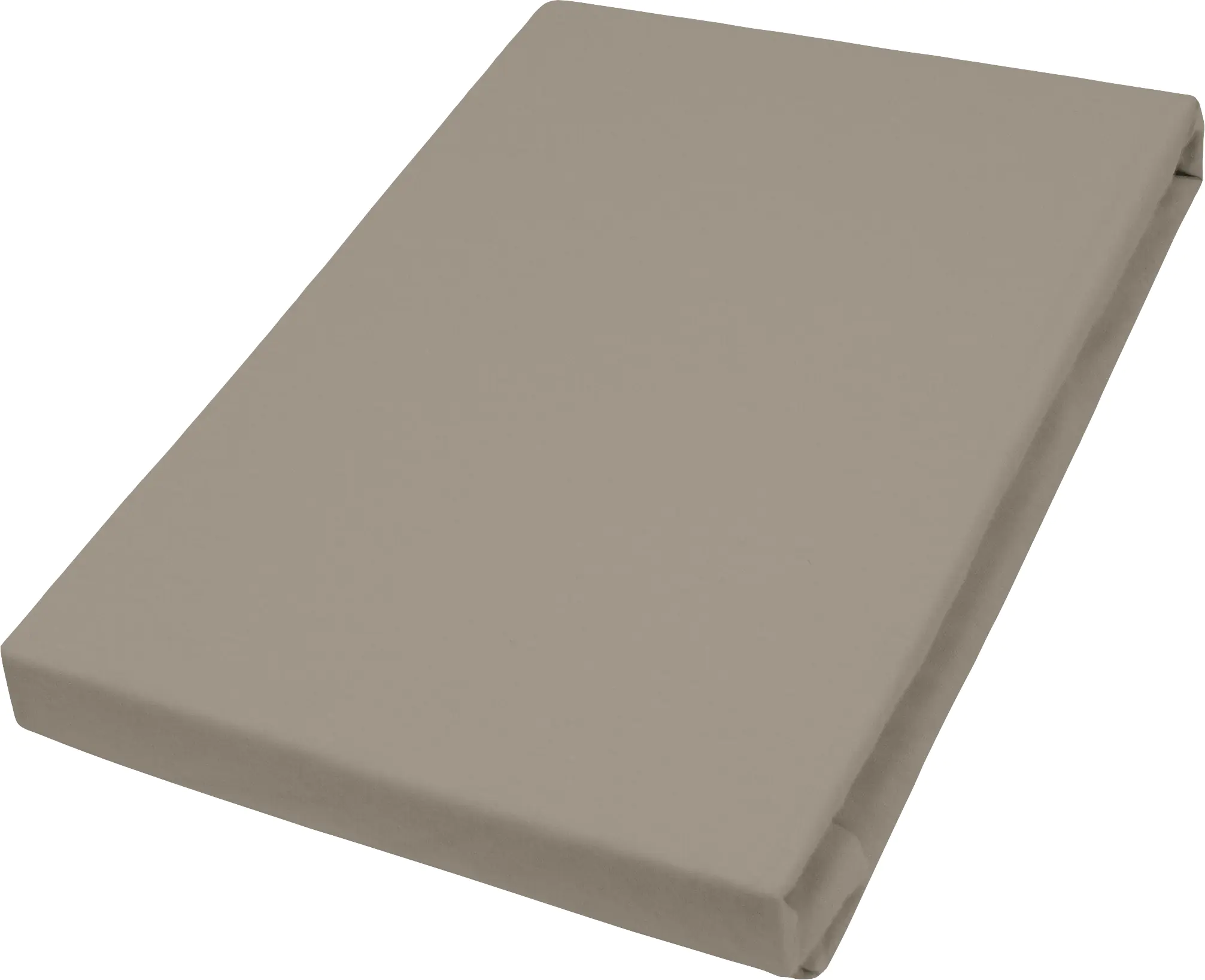 Vario Jersey-Spannbetttuch nougat, 100 x 200 cm