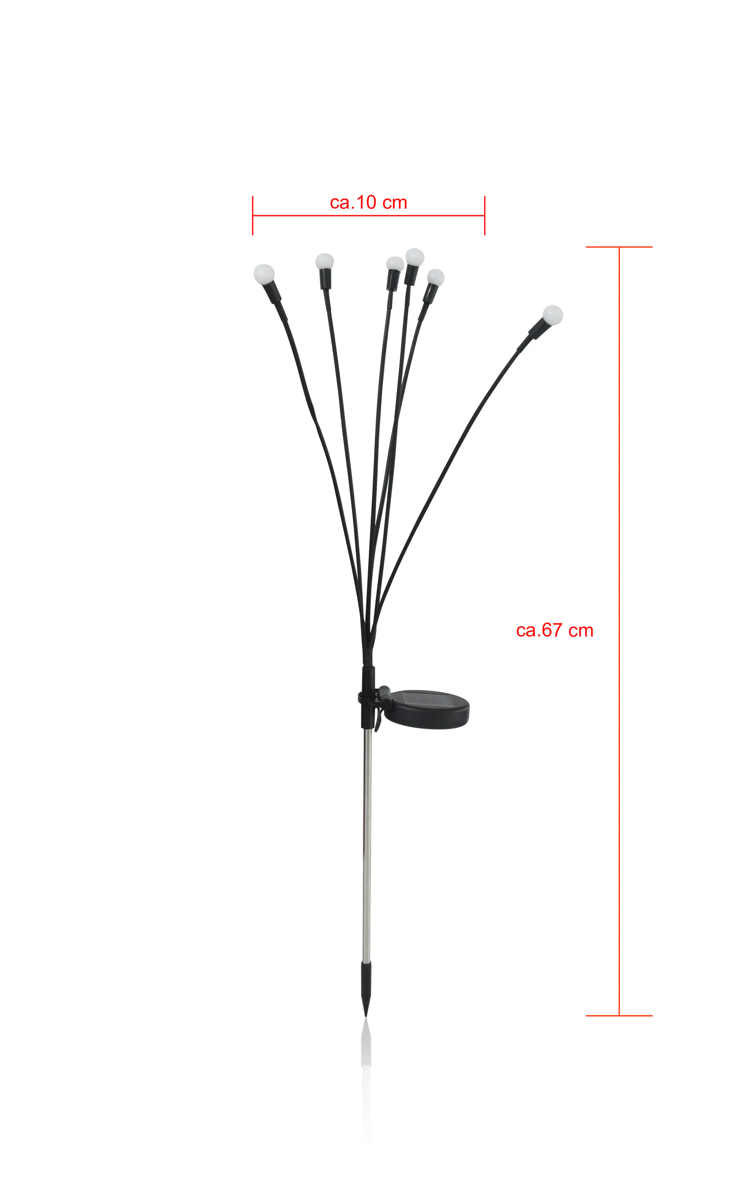 Dapo LED Solarstecker Glühwürmchen warmweiß