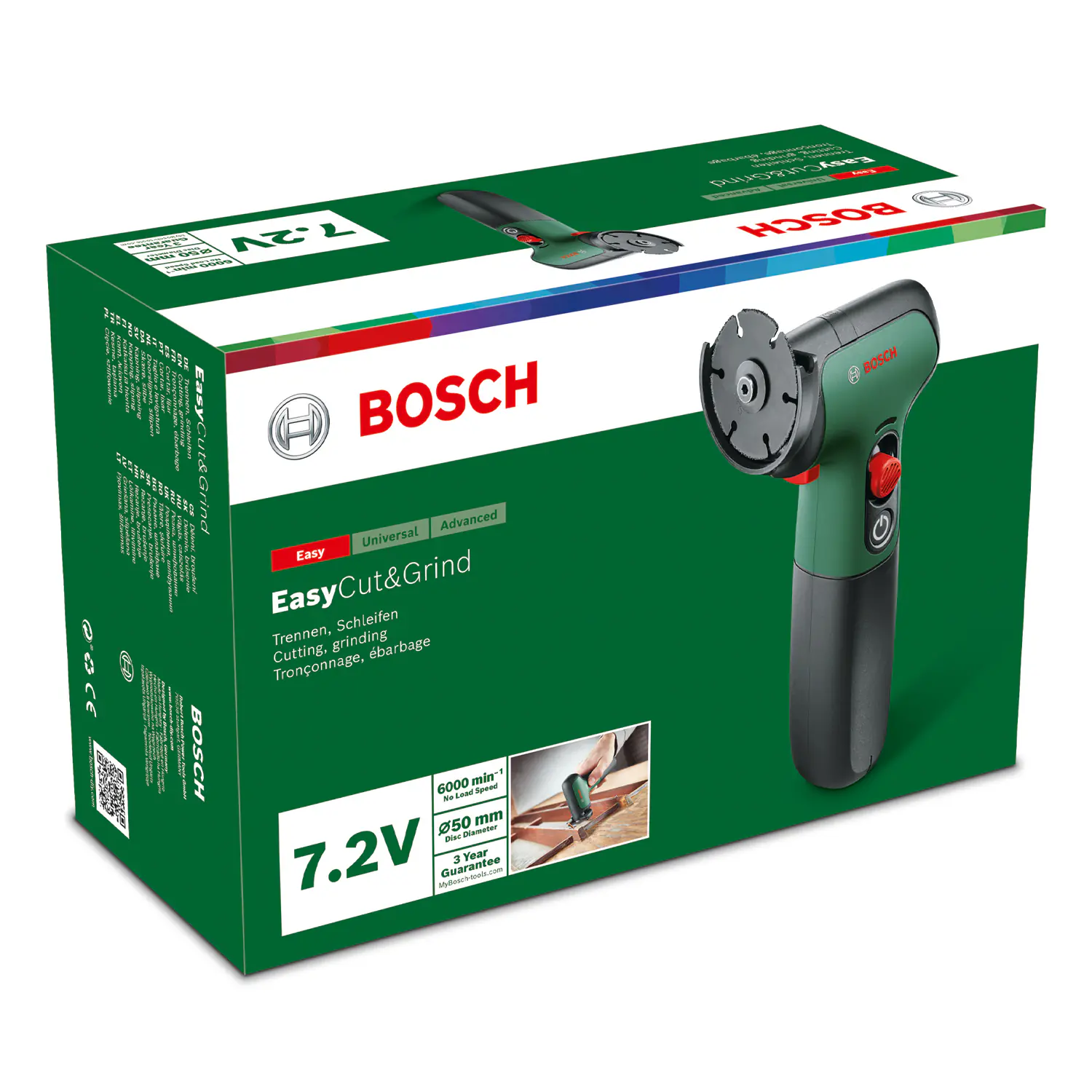 Bosch Akku-Winkelschleifer Easy Cut&Grind 7,2 V 50 mm Solo
