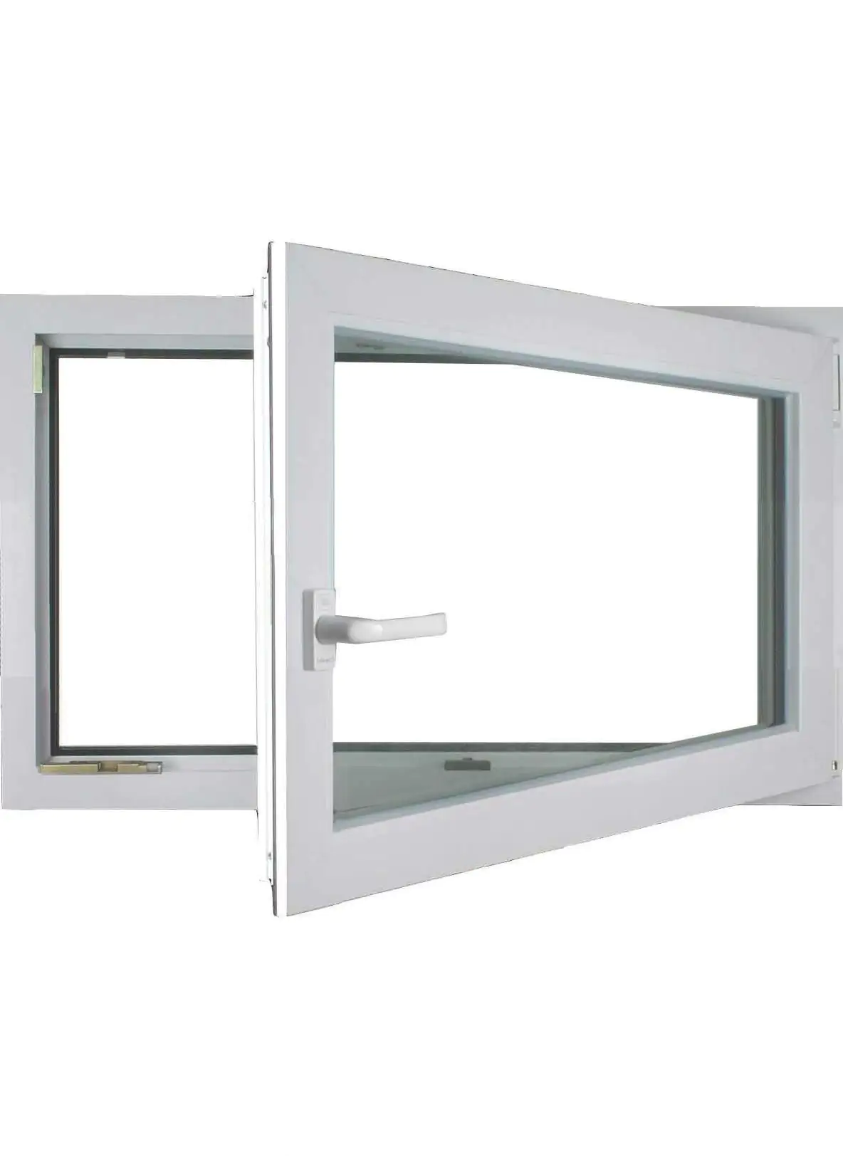Meeth Kellerfenster 80 x 40 cm DIN rechts 1 Flügelig Dreh-Kipp weiß