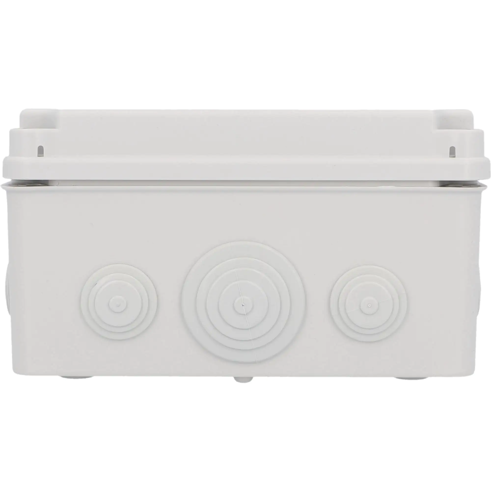 Aufputz- Abzweigdose IP65, mit Schraubdeckel, 165 x 105 x 190 mm, grau