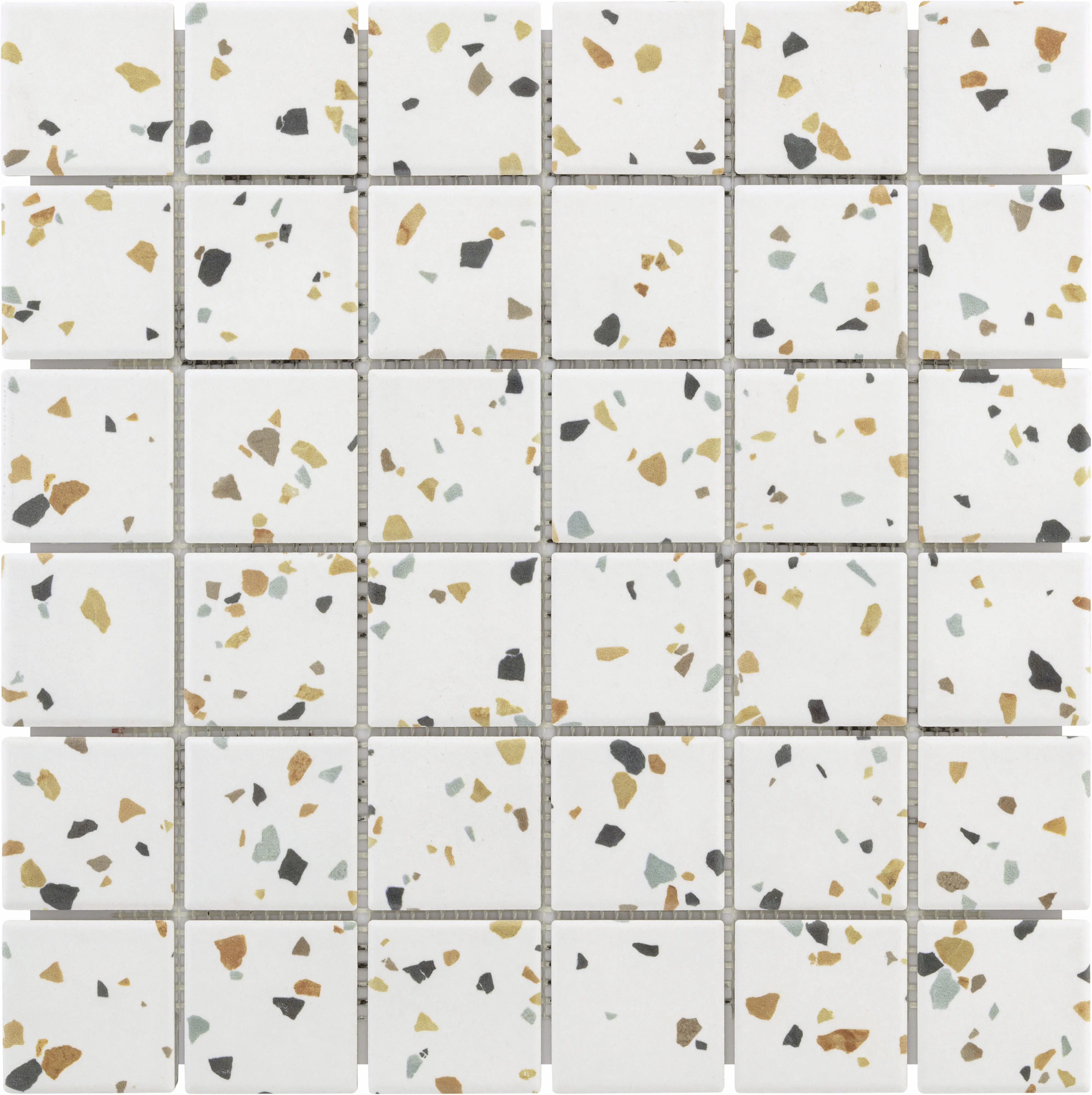 KNG Mosaikfliese rutschhemmend 29,7 x 29,7 cm terrazzo multicolor