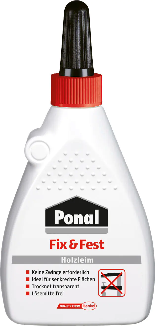 Ponal Holzleim Fix & Fest 100 g Flasche, trocknet transparent