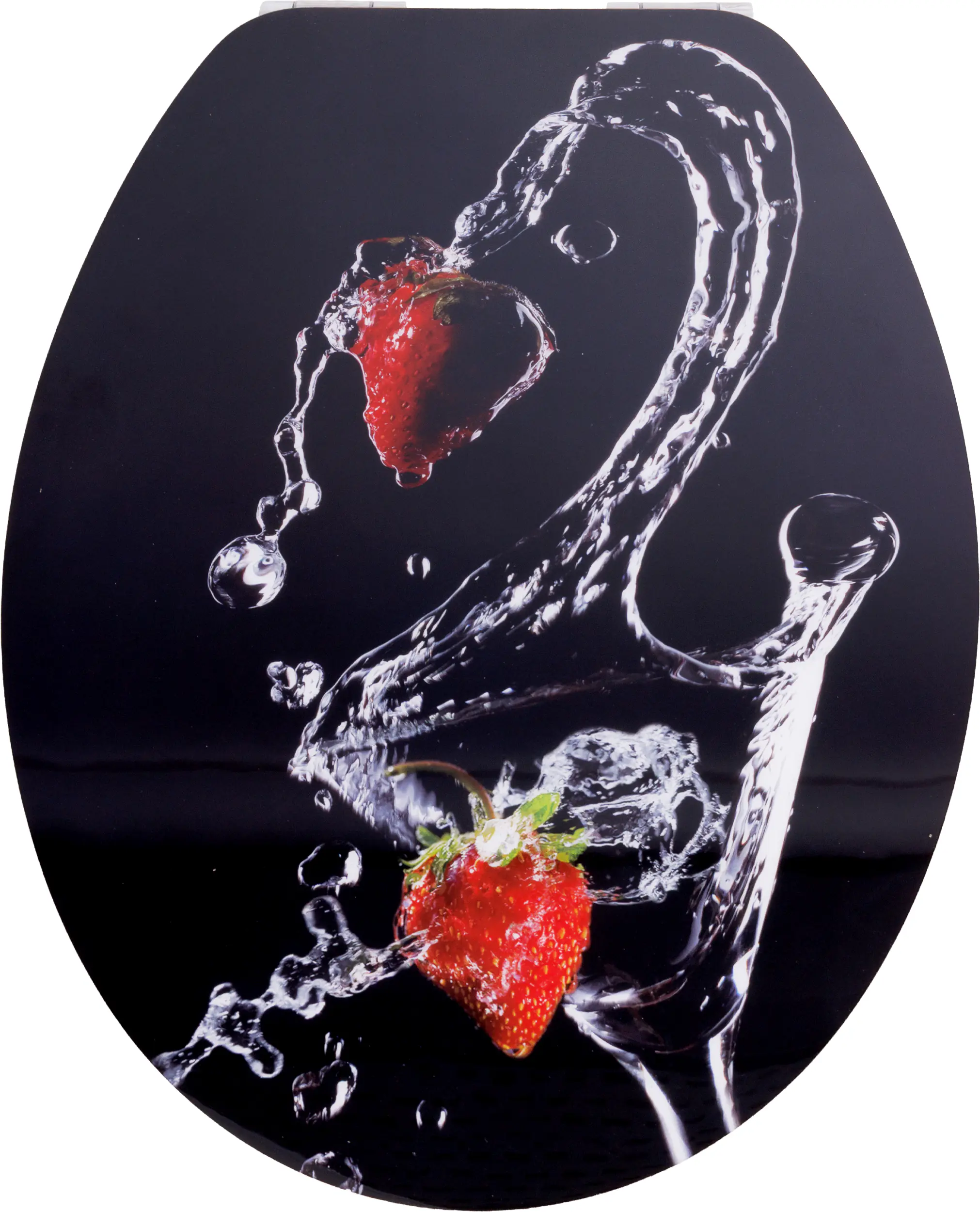 Primaster WC-Sitz mit Absenkautomatik Strawberry schwarz