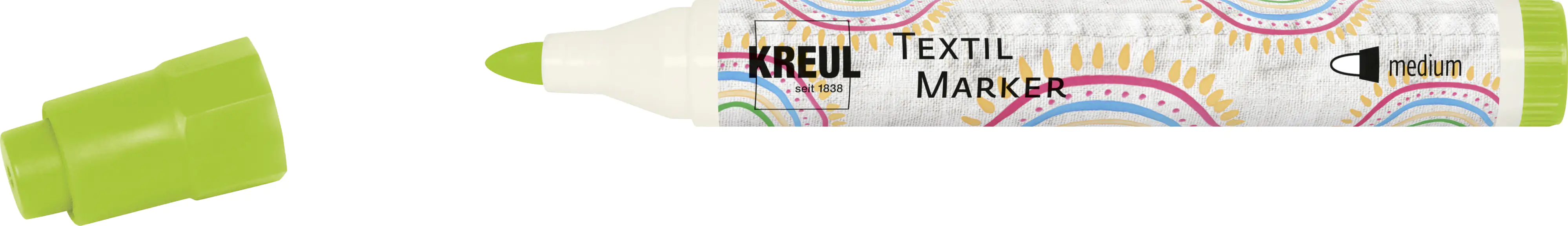 Kreul Javana texi mäx Sunny Stoffmalfarbe fine helle Stoffe medium hellgrün