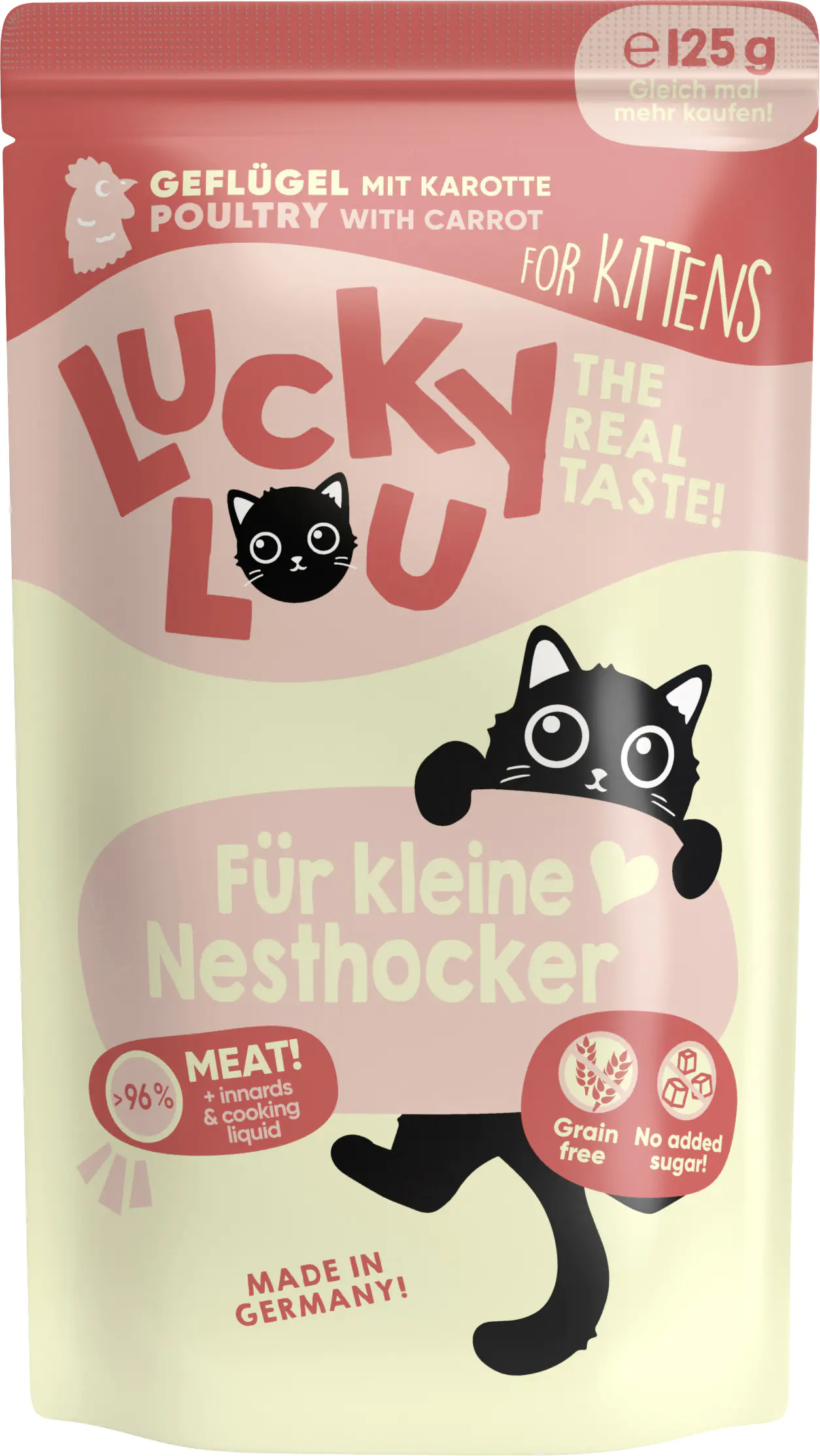 Lucky Lou Lifestage Kitten Geflügel 125g