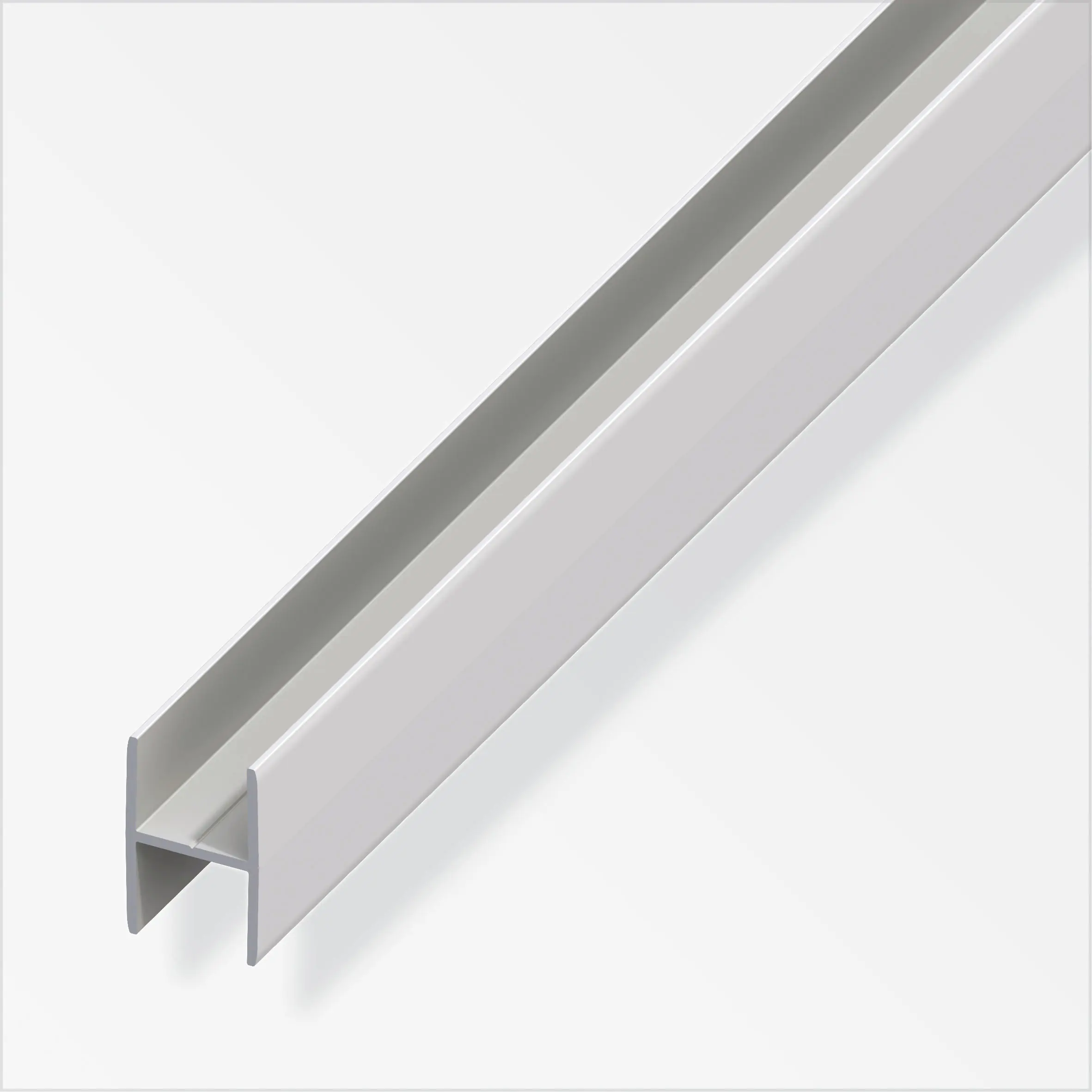 alfer clampline-H-Profil 1 m, 15.9 x 14 x 1.5 mm Aluminium eloxiert silber