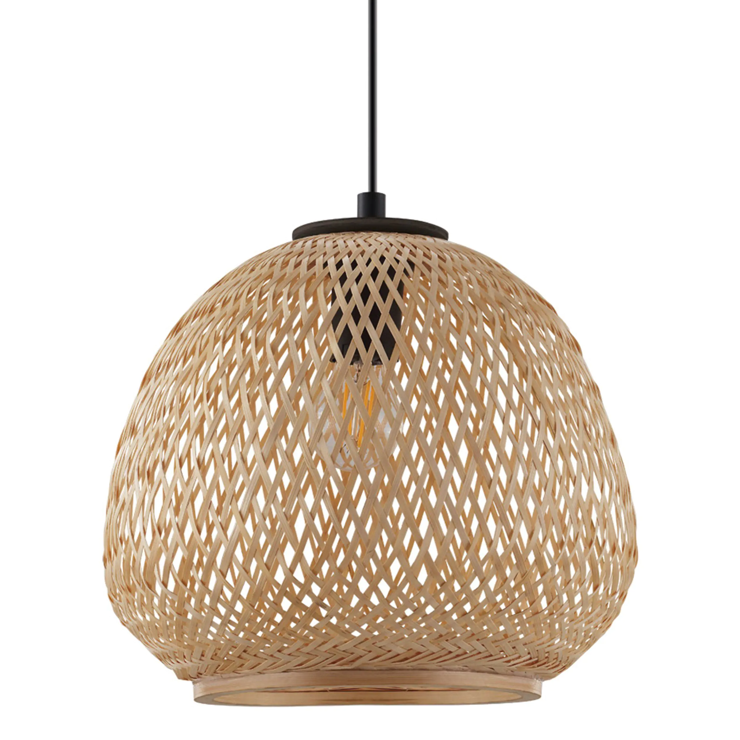 Eglo Pendelleuchte Dembleby natur Ø 32 cm E27