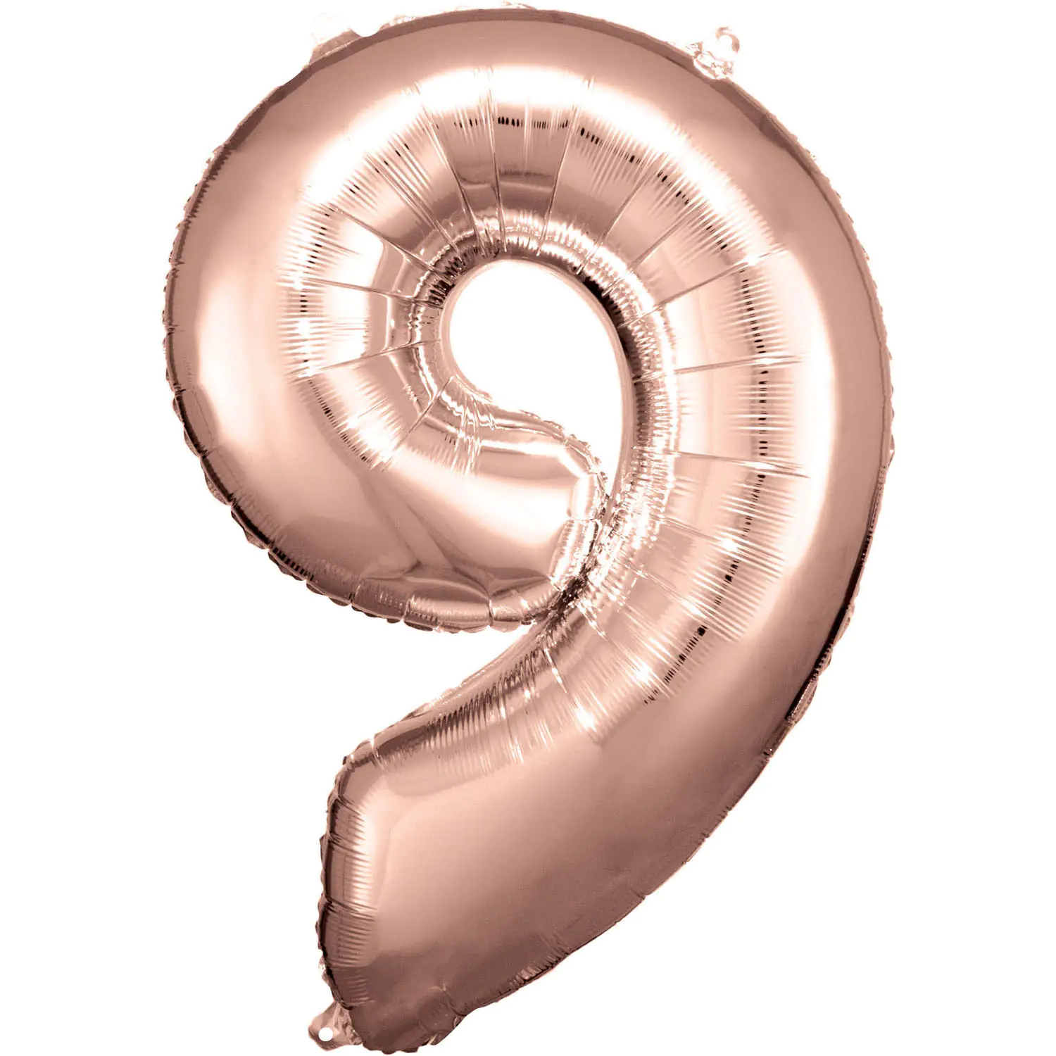 Folienballon Zahl 9 rosegold 60 cm x 86 cm