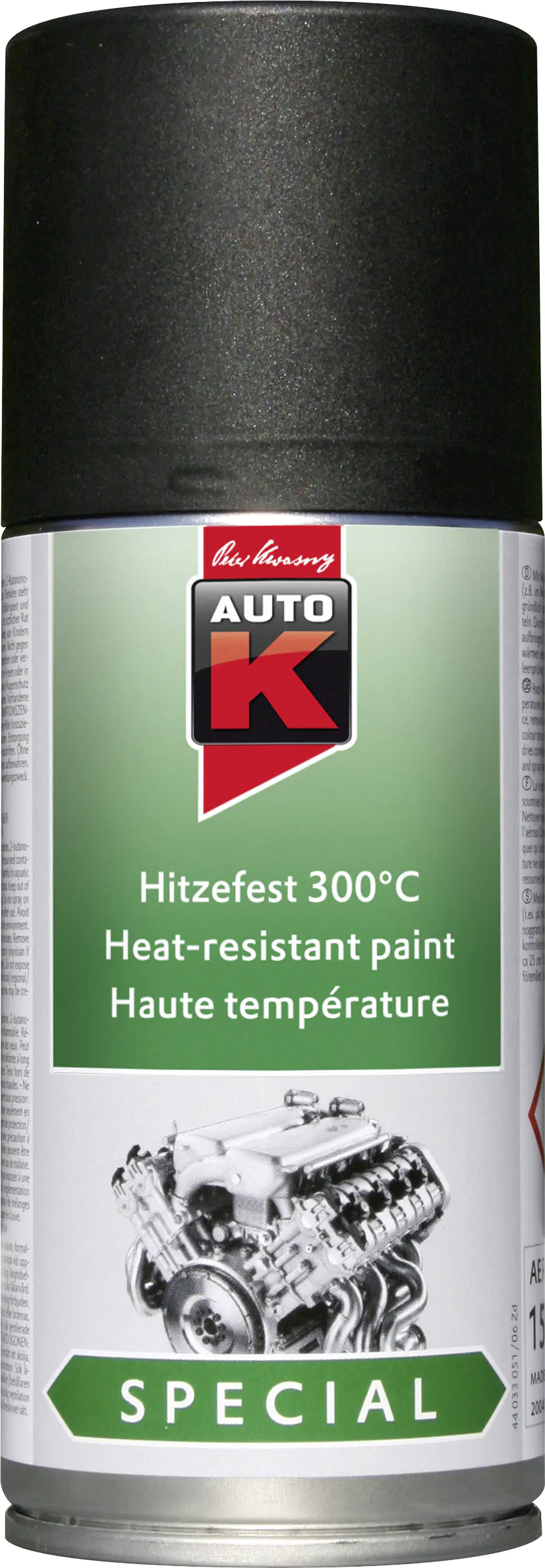 Auto-K Lack Hitzefest 300°C Spezial schwarz 150ml