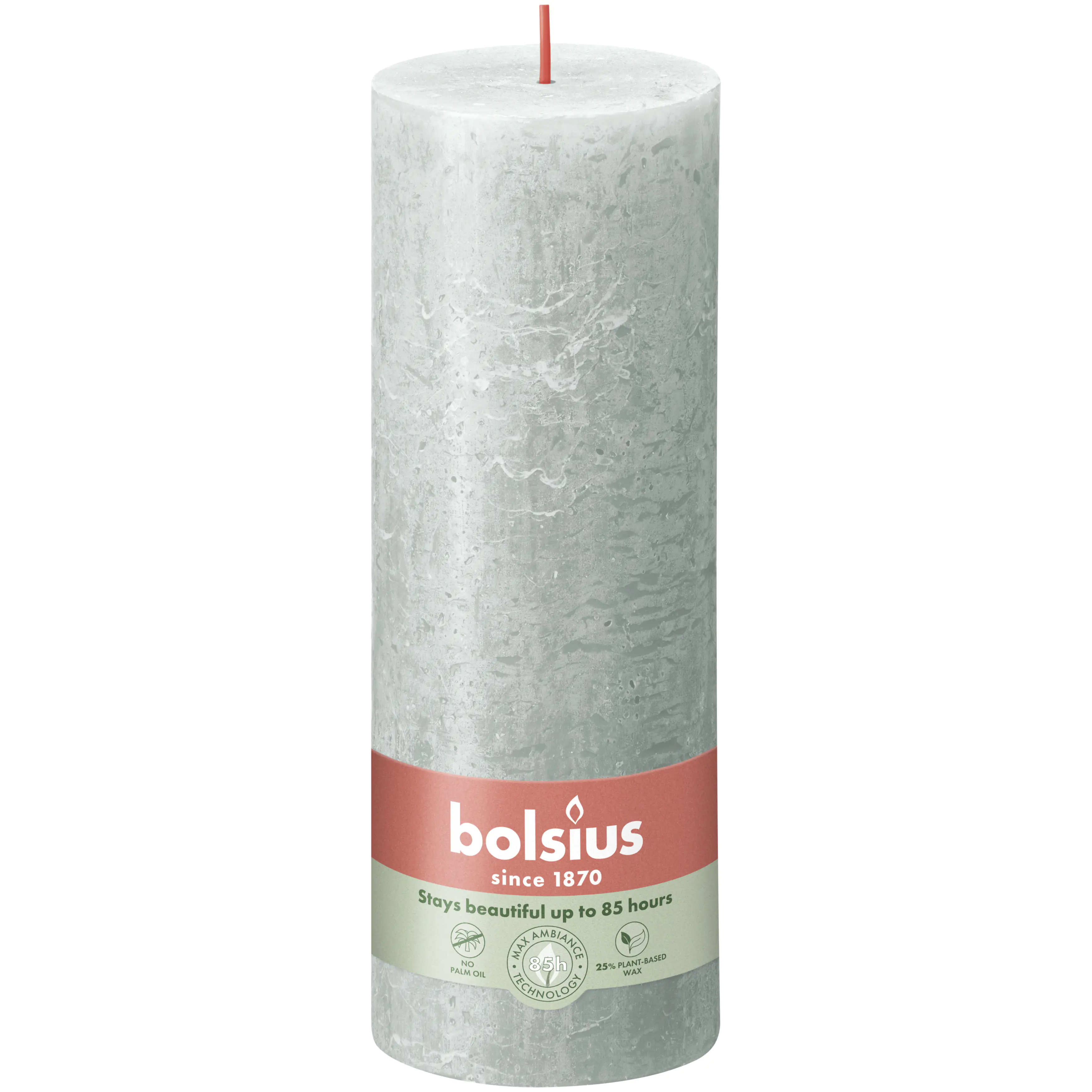Bolsius Rustik Stumpenkerze 190/68 mm Jade Grün