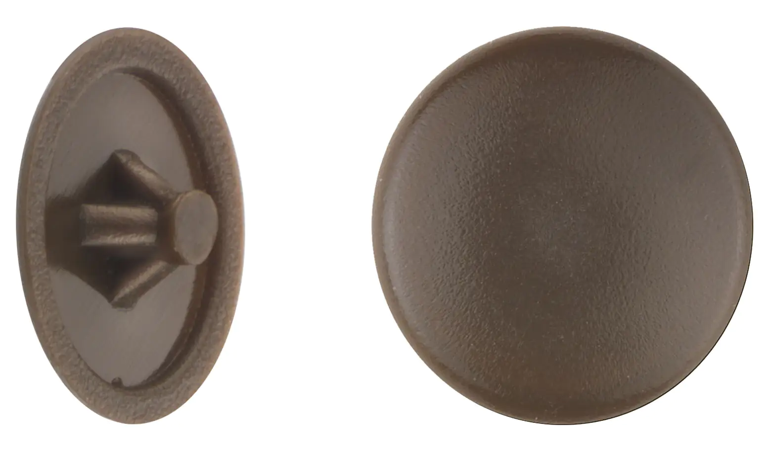 Connex Abdeckkappen Ø 12 mm für PZ 2 Schrauben dunkelbraun - 50 Stk.