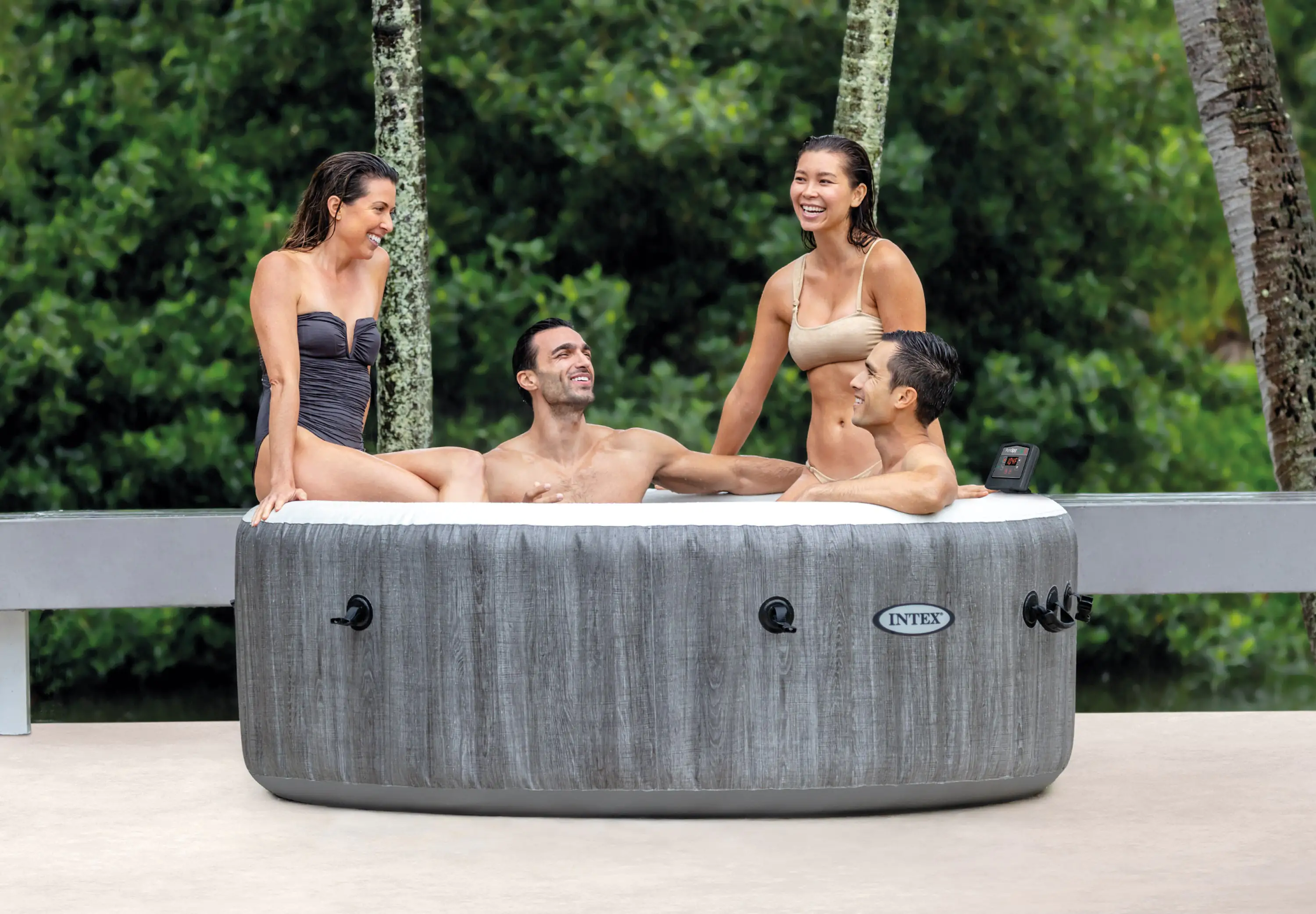 Intex Pure SPA Bubble Massage Greywood Deluxe Ø 196 x 71 cm