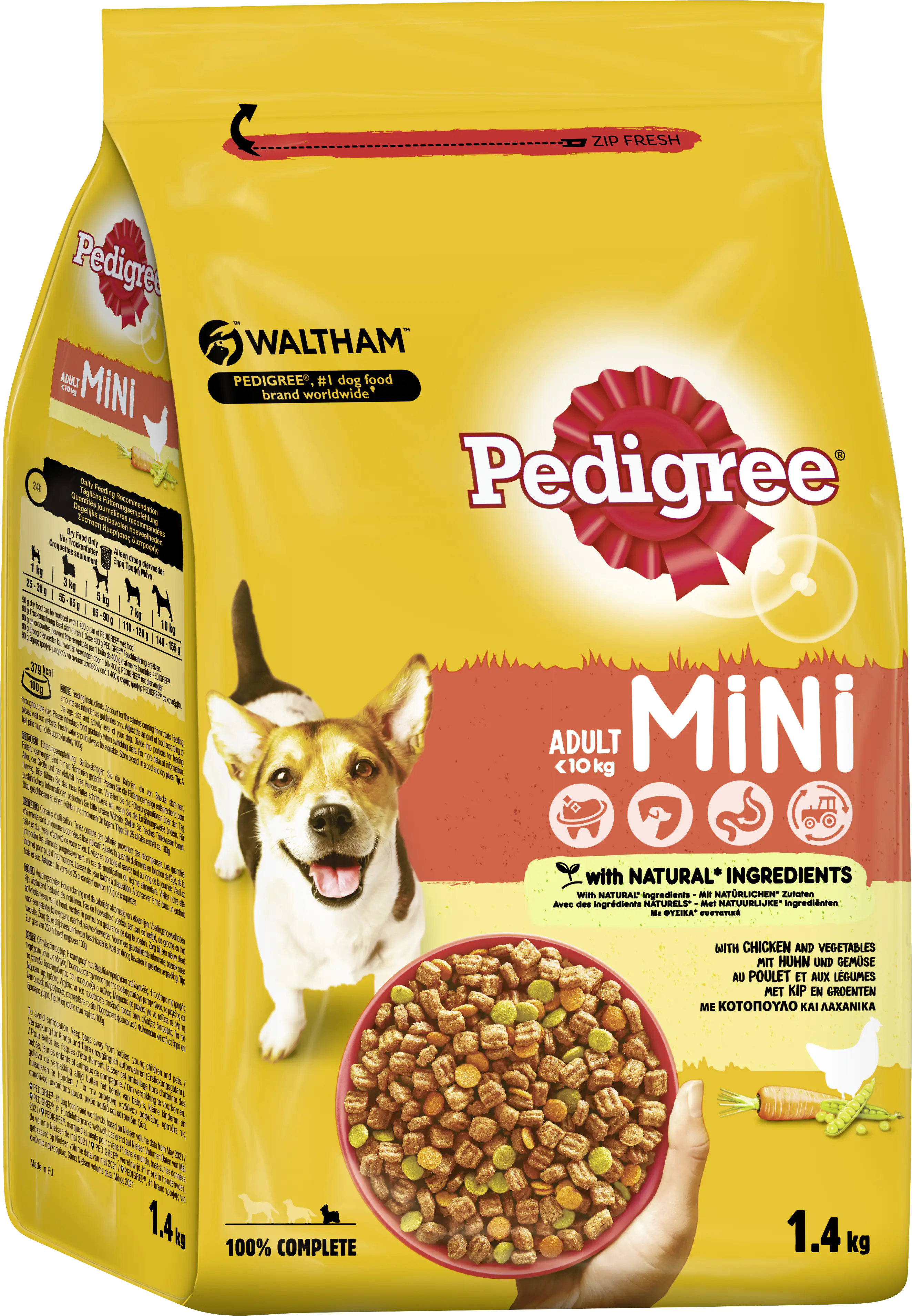 Pedigree Vital Protection Hundetrockenfutter Adult Medium 1,4 kg Huhn & Gemüse