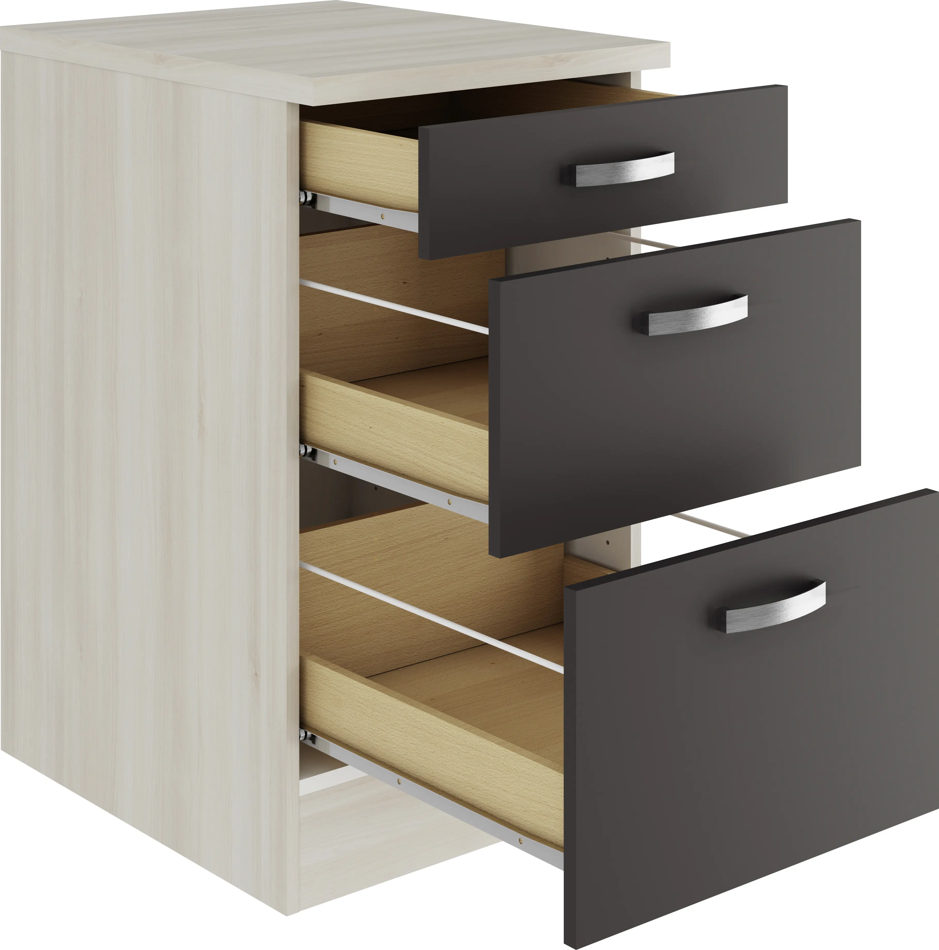 Optifit Unterschrank Faro 220 anthrazit/akazie 50 cm