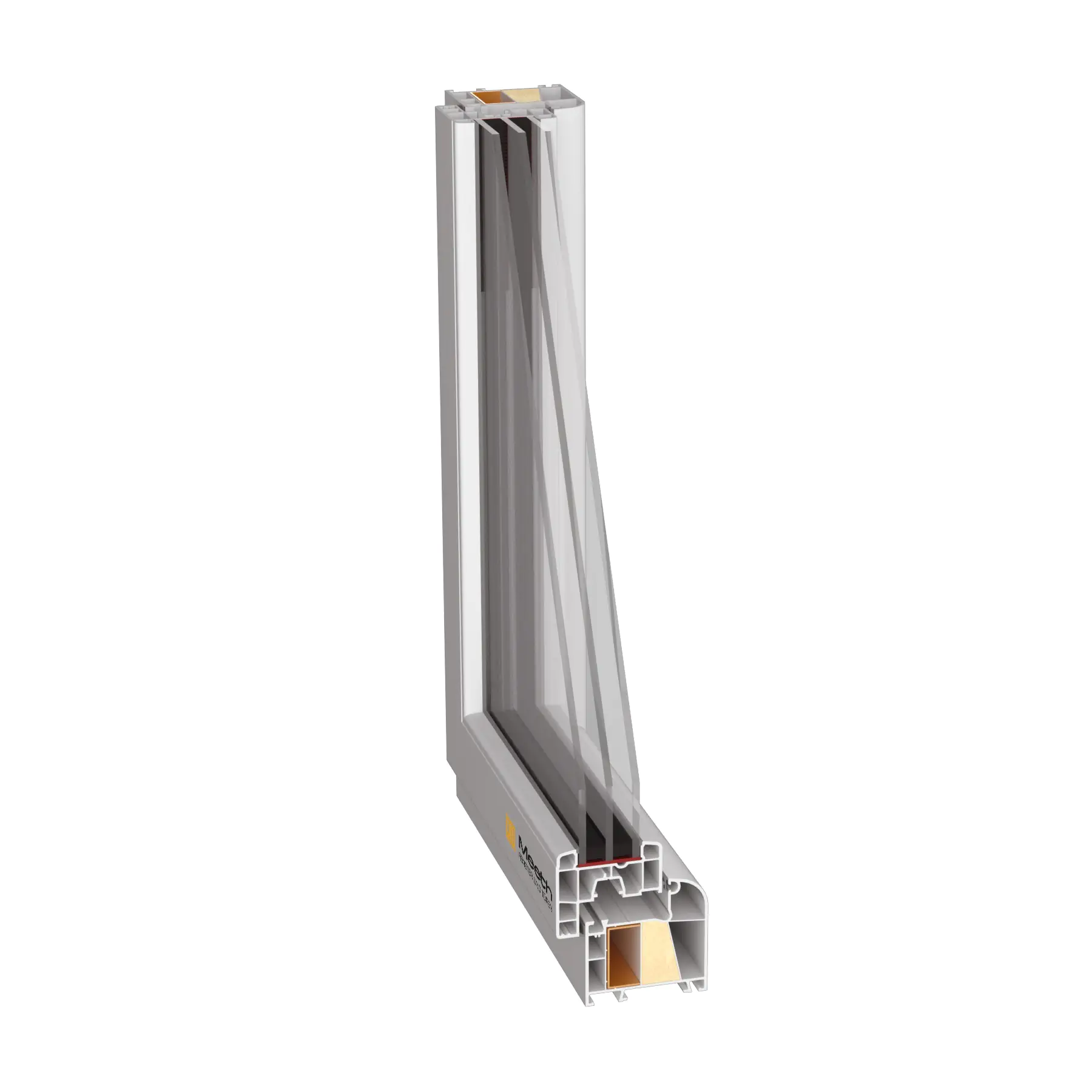Meeth Fenster 50 x 60 cm DIN links 1 flügelig Dreh-Kipp weiß
