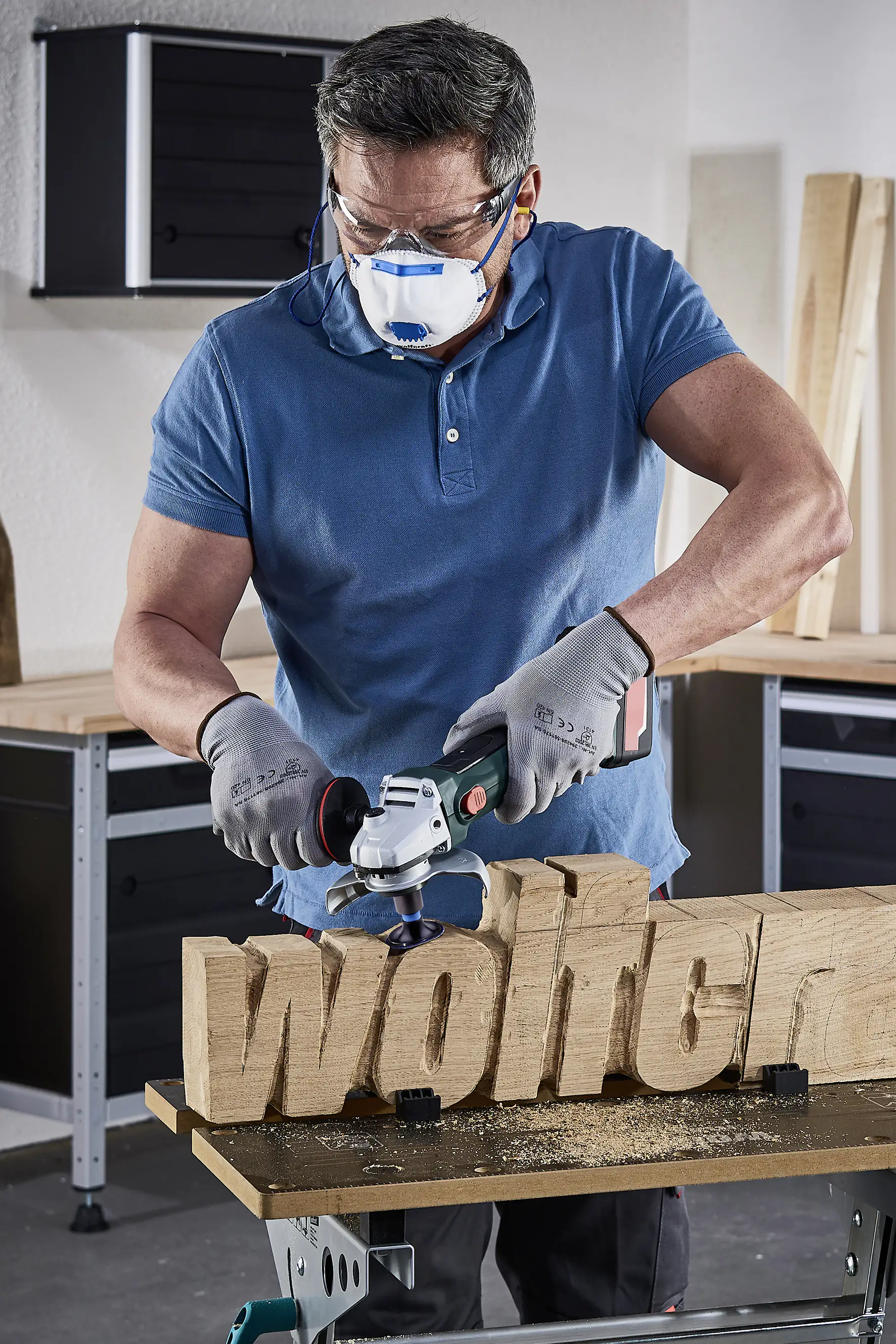 Wolfcraft Schleifteller-Set für Winkelschleifer 4-teilig