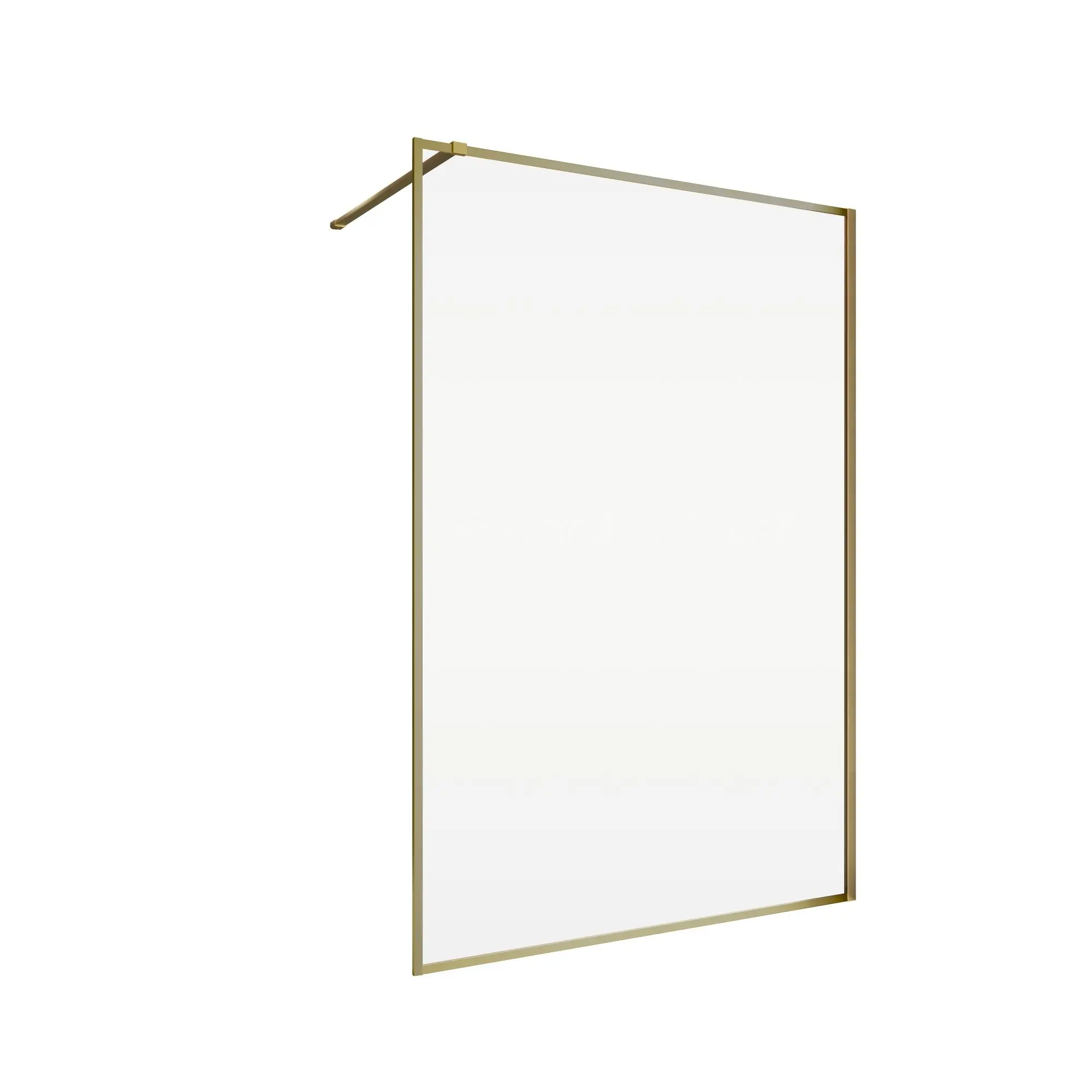 Schulte Duschwand Trend 2.0 Walk In 140 x 200 cm Goldoptik matt klar