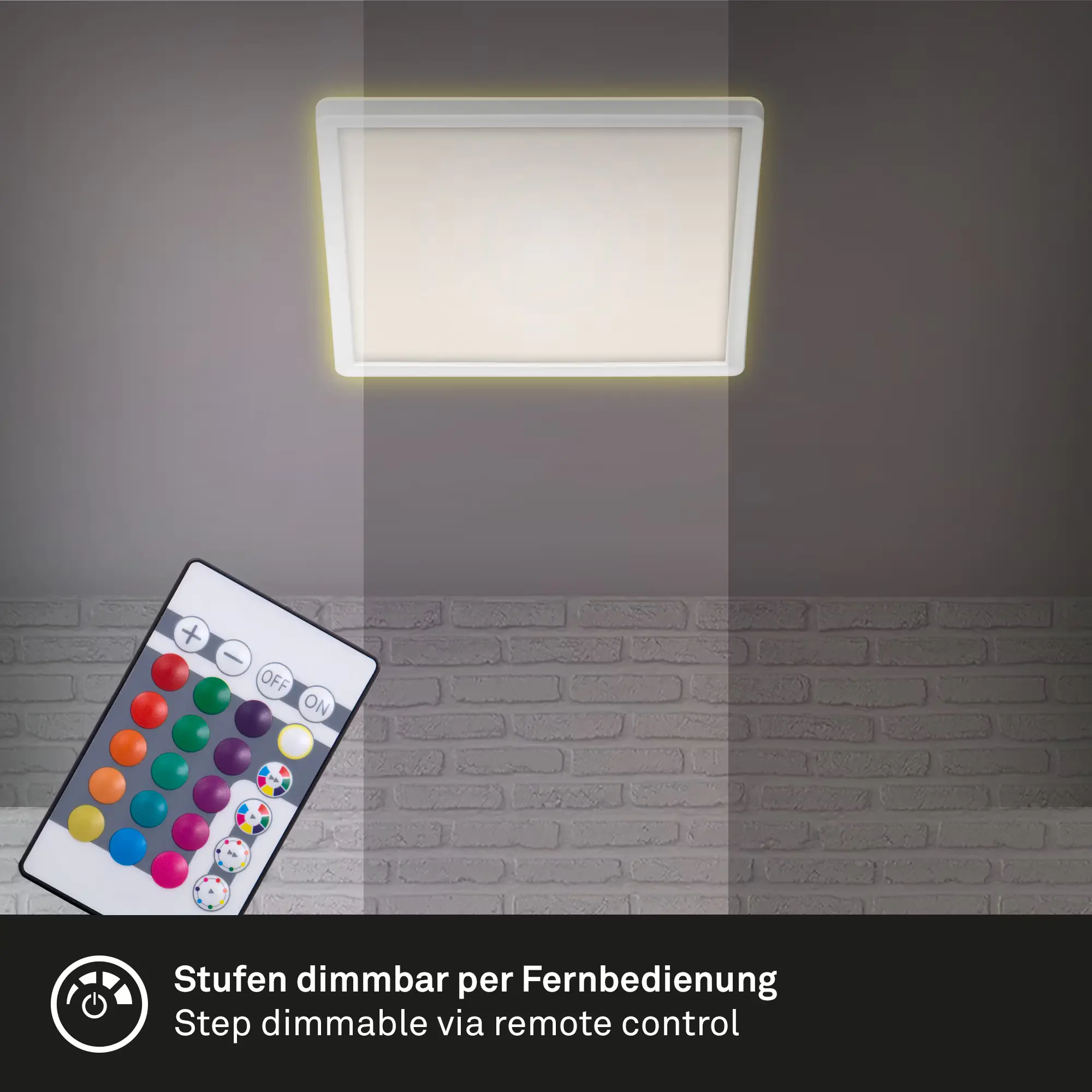 Di-Ka Ultraflaches RGBW LED Panel SLIM mit Hintergrundbeleuchtung
