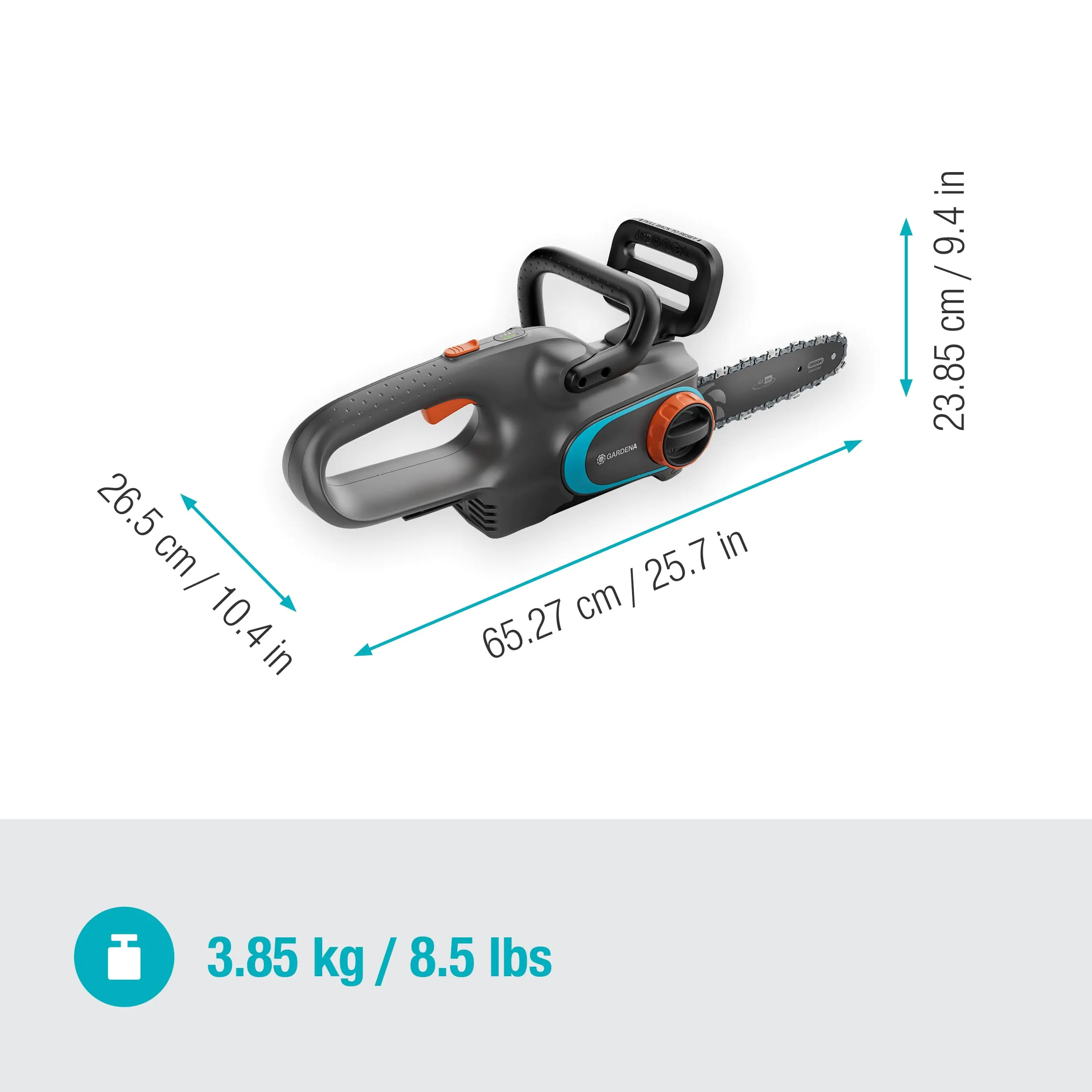 Gardena Akku-Kettensäge PowerSaw 250/18V Solo