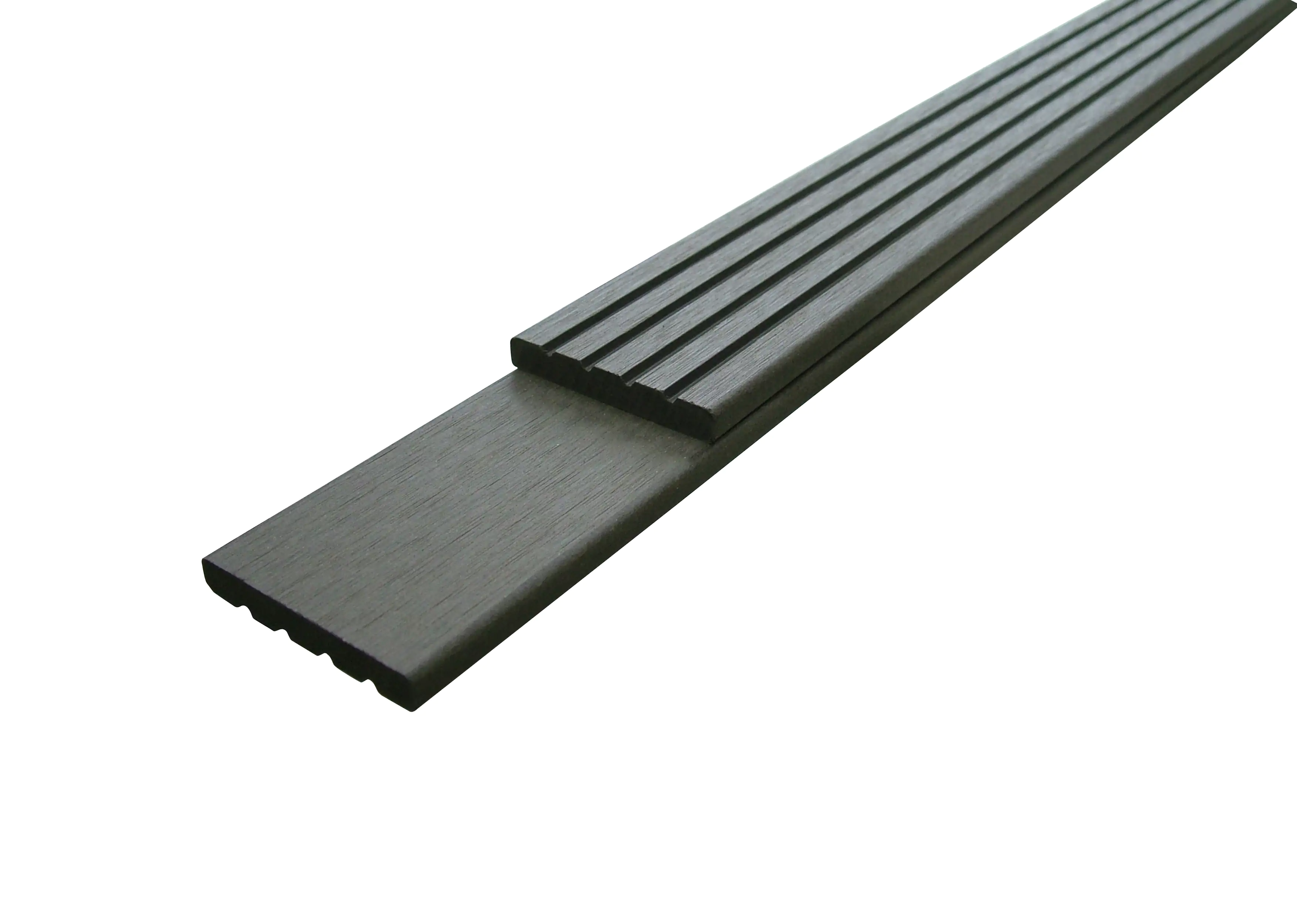 TrendLine Seitenpaneel WPC 300 x 6 x 0,8 cm grau