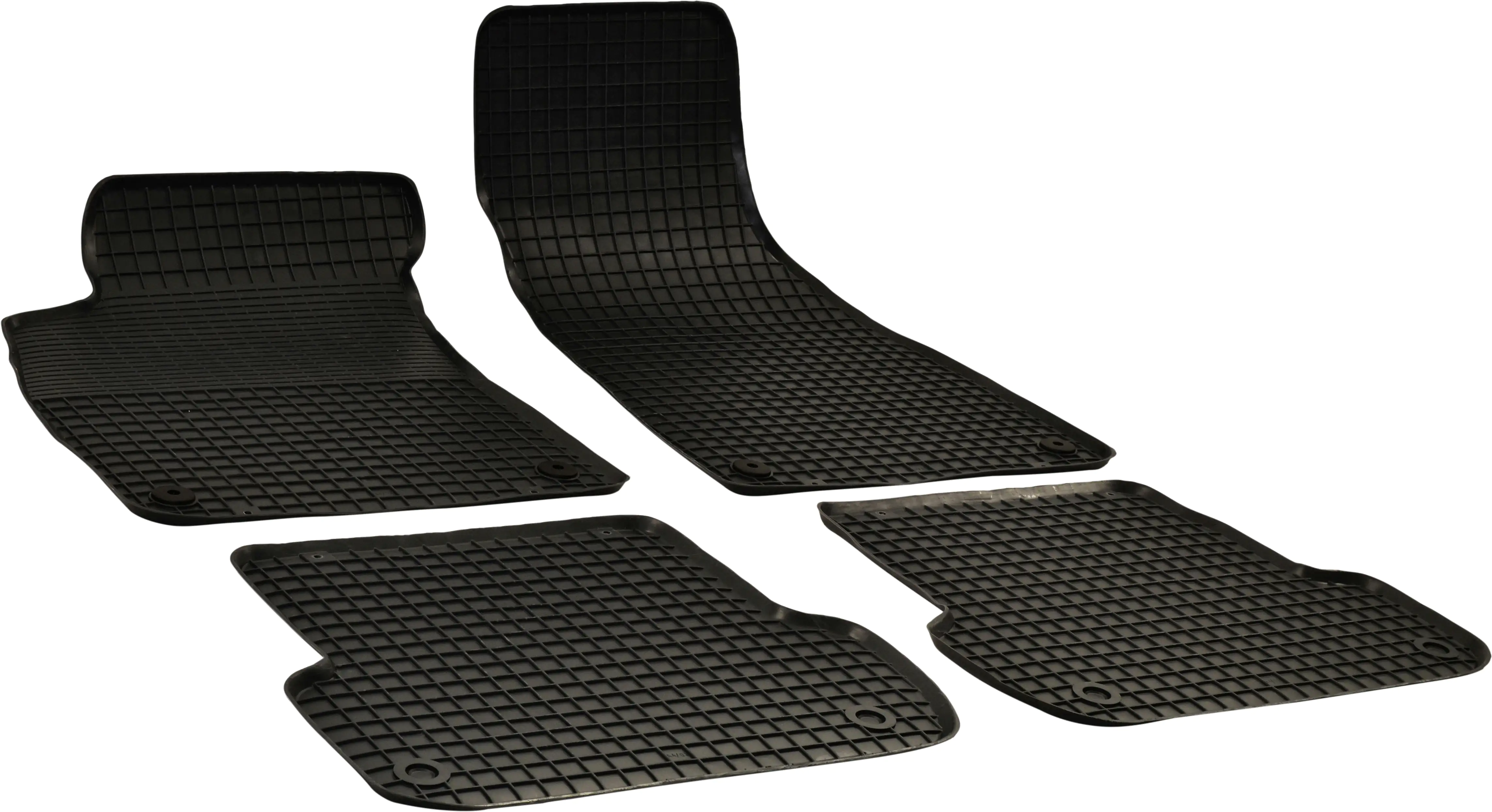 Walser Passform Fußmatten Gummi RubberLine für Audi A4 02/2000-12/2009 4-teilig