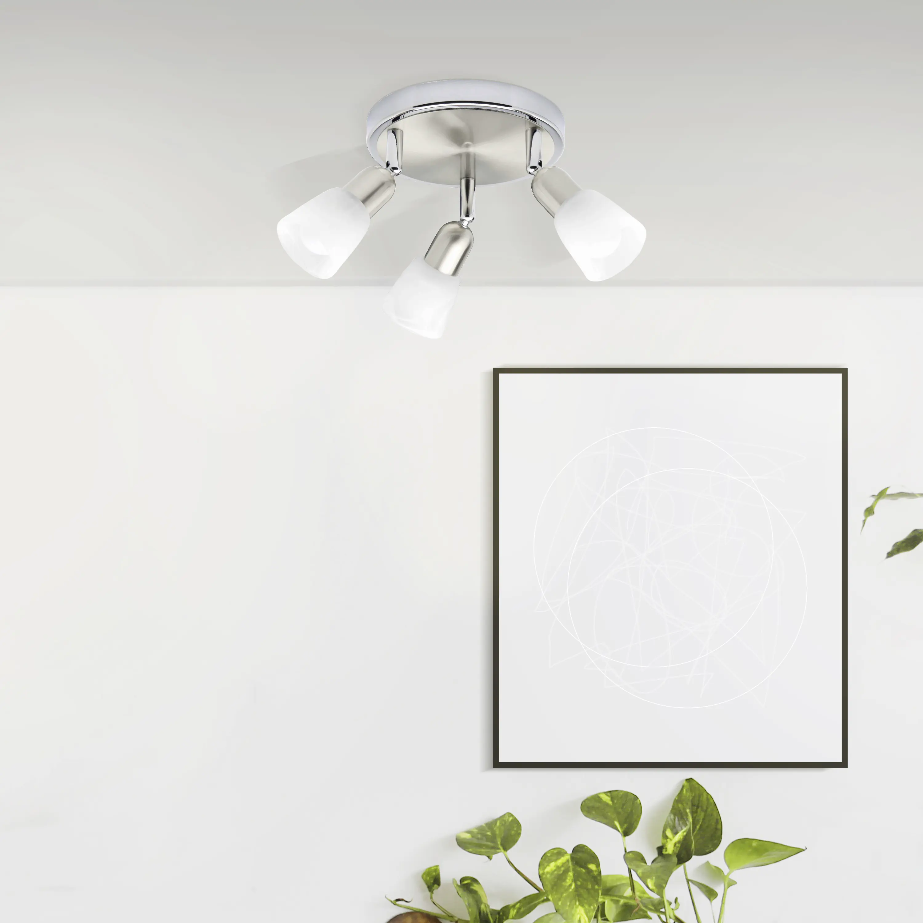 Brilliant 3er Spot Rondell Sofia eisen-chrom Ø 20 cm E14, max. 3 x 40 W