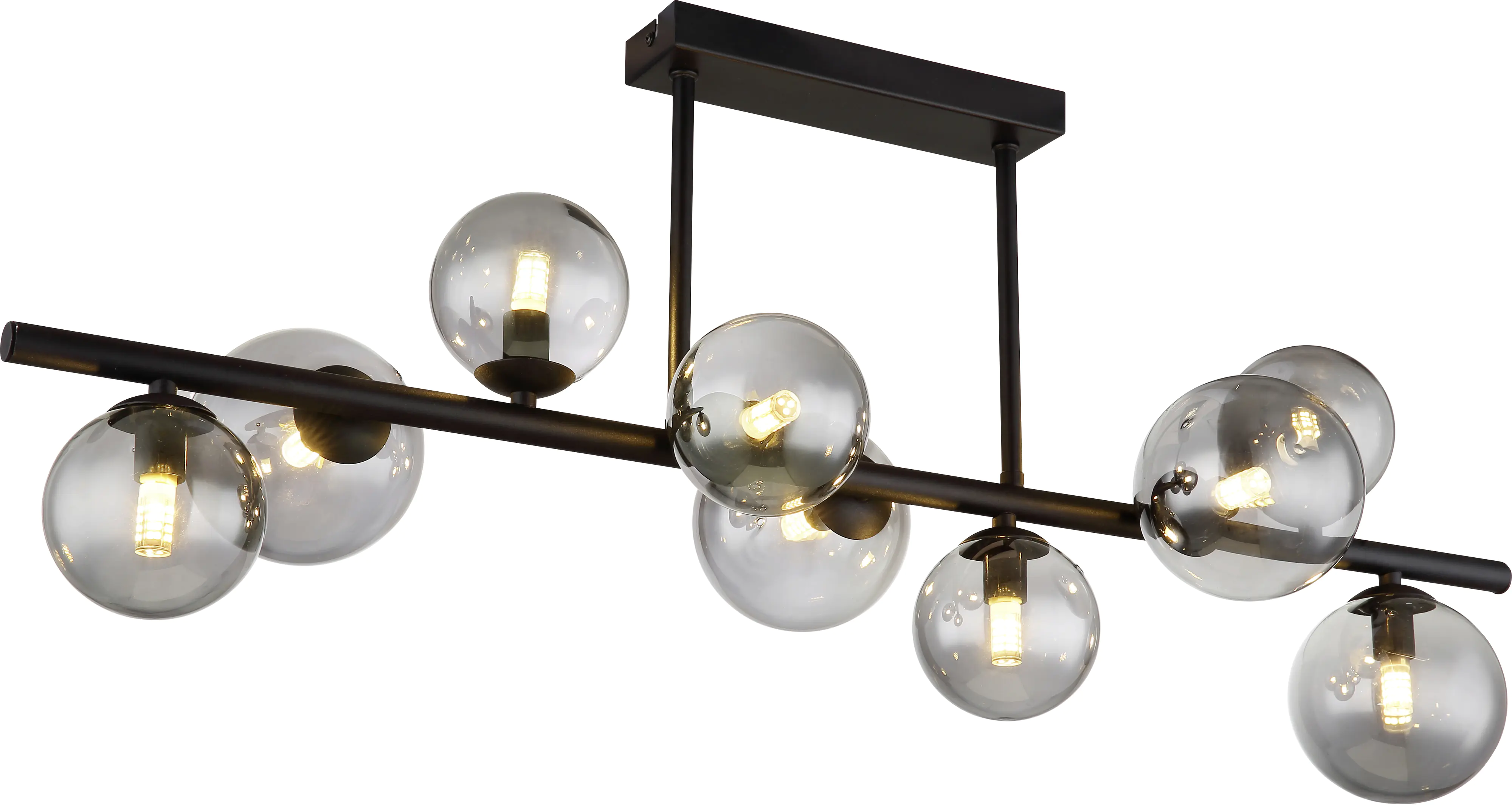 Globo Deckenleuchte Riha schwarz 87 x 30 cm 9 x G9 LED, 3 W