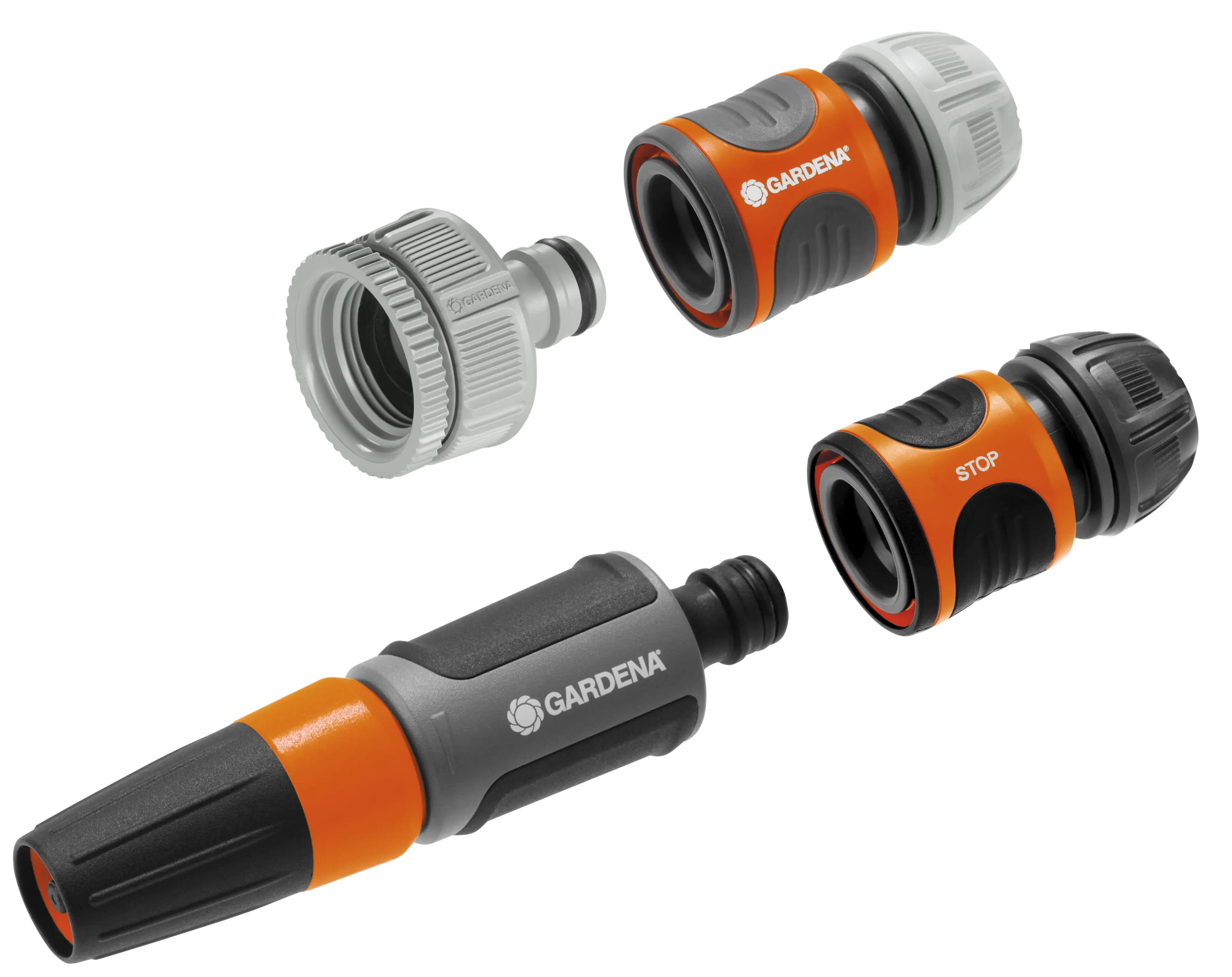 Gardena Grundausstattung Gartenspritze mit Anschluss-Set für 13 mm (1/2")