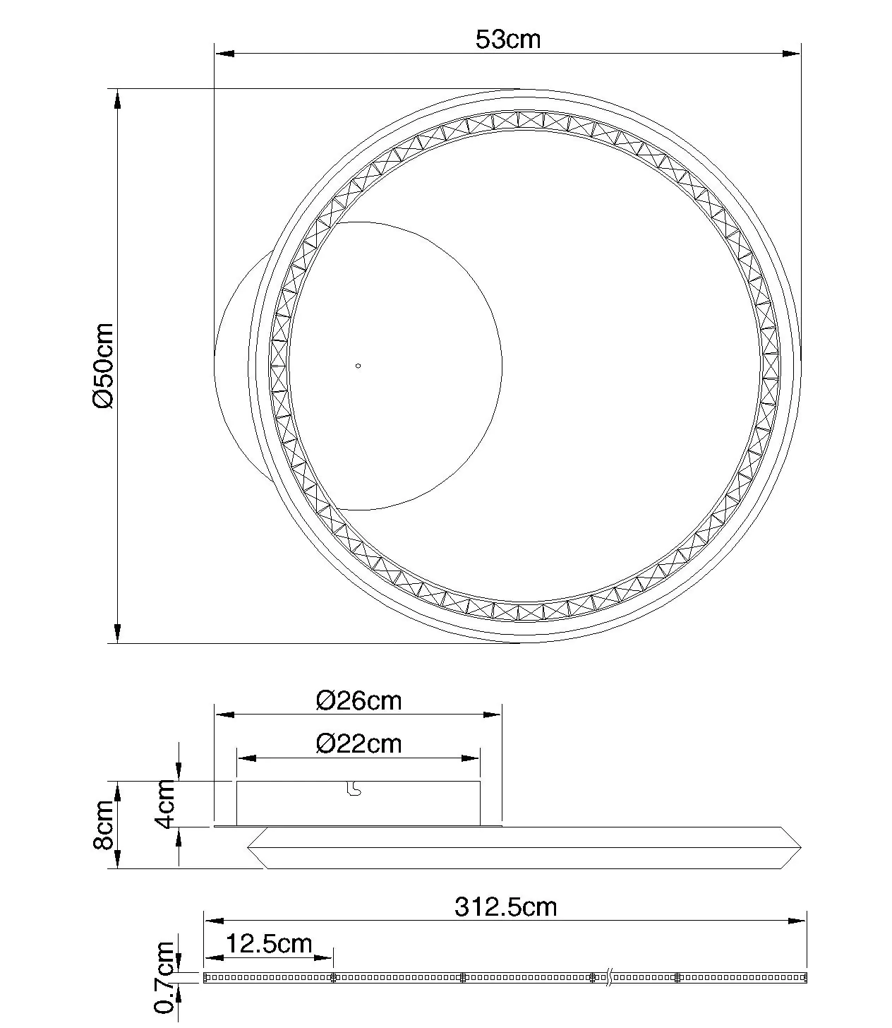 Globo LED Deckenleuchte Alaina