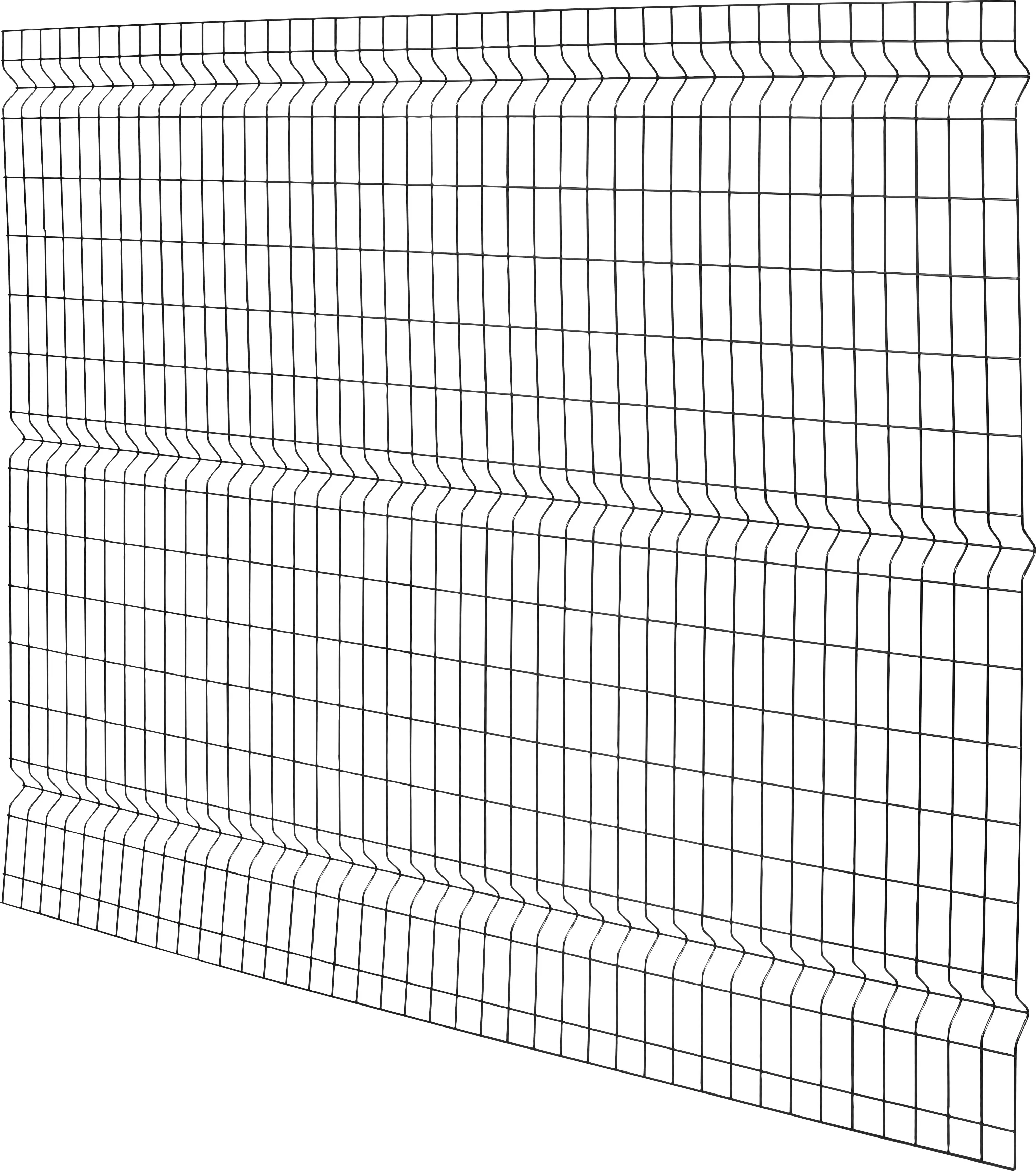 Floraworld Einstabmatten-Zaun Standard 3D 200 x 150 cm anthrazit