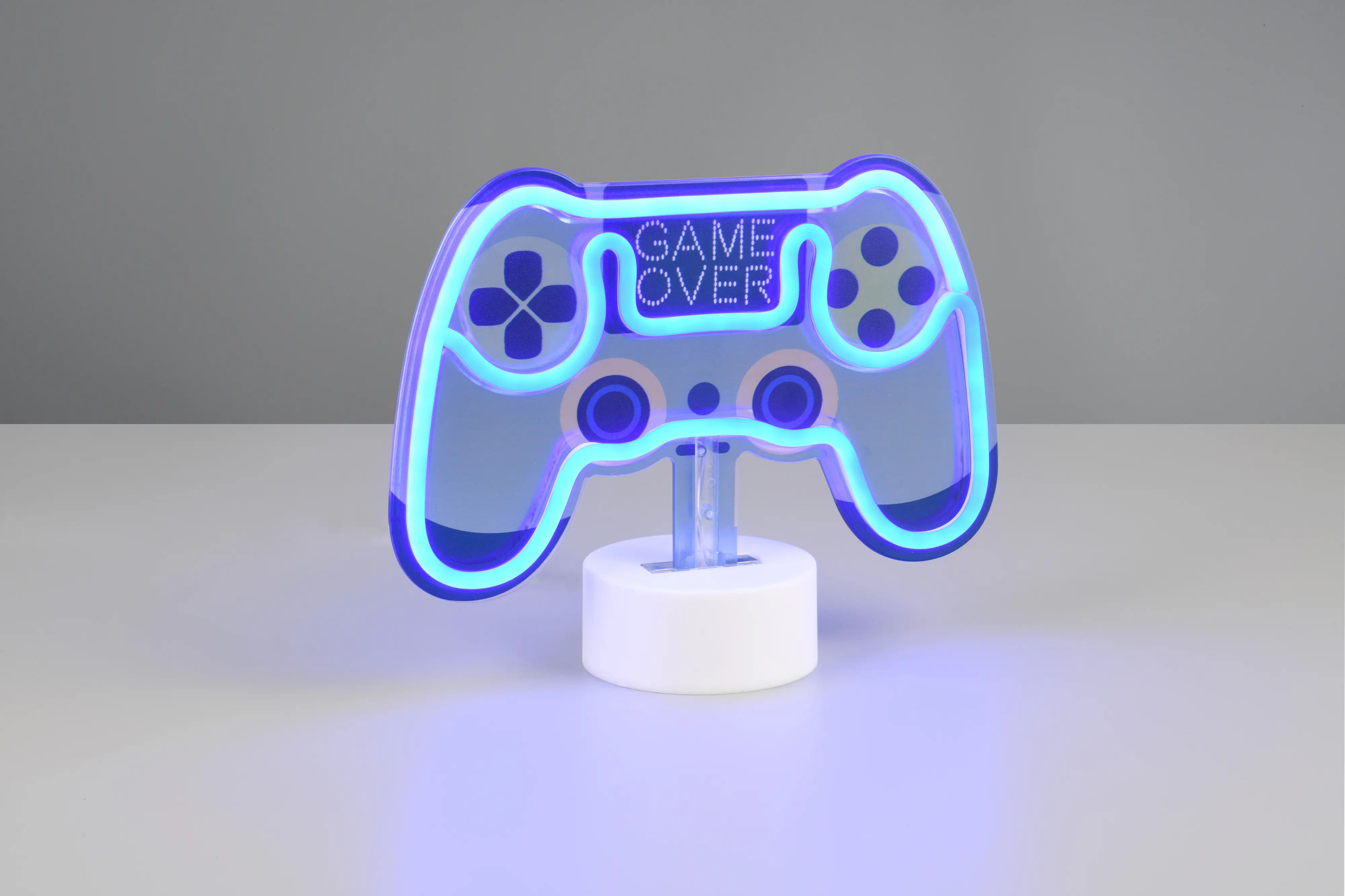 Reality LED Wandleuchte Game Over Controller 23 x 18 cm warmweiß weiß