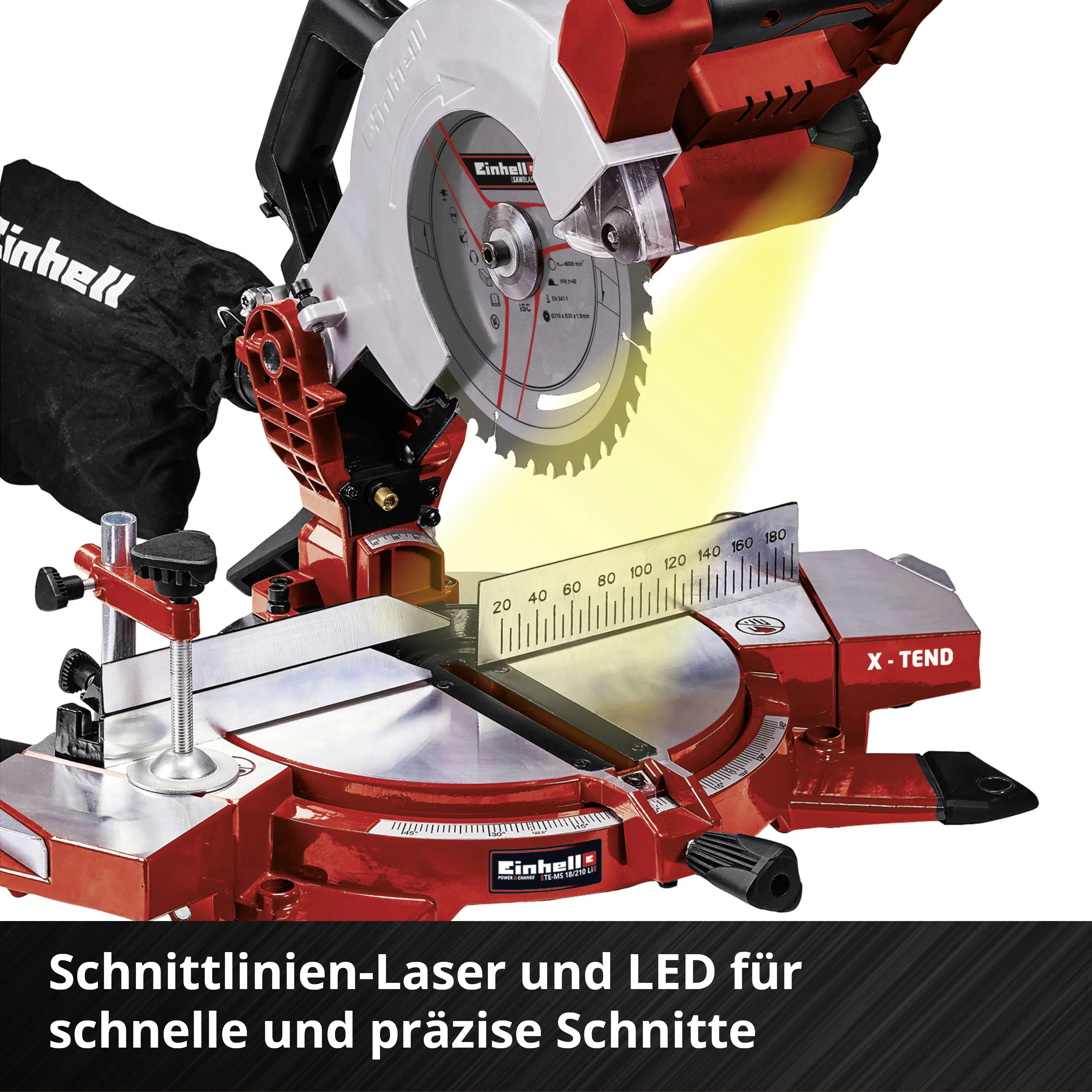 Einhell Expert Akku-Kappsäge TE-MS 18/210 Li Solo 18 V