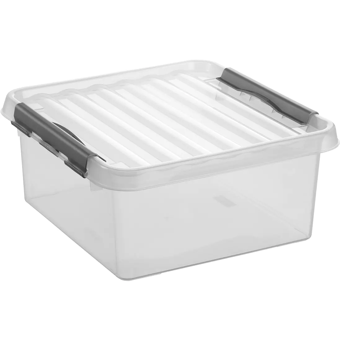 Sunware Aufbewahrungsbox Q-Line mit Deckel 40 x 40 cm 18 L transparent
