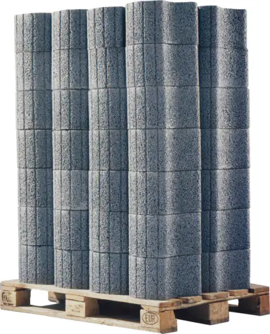 Kann Pflanzstein Klein 35 x 28 x 20 cm grau 56 St. Palettenabnahme
