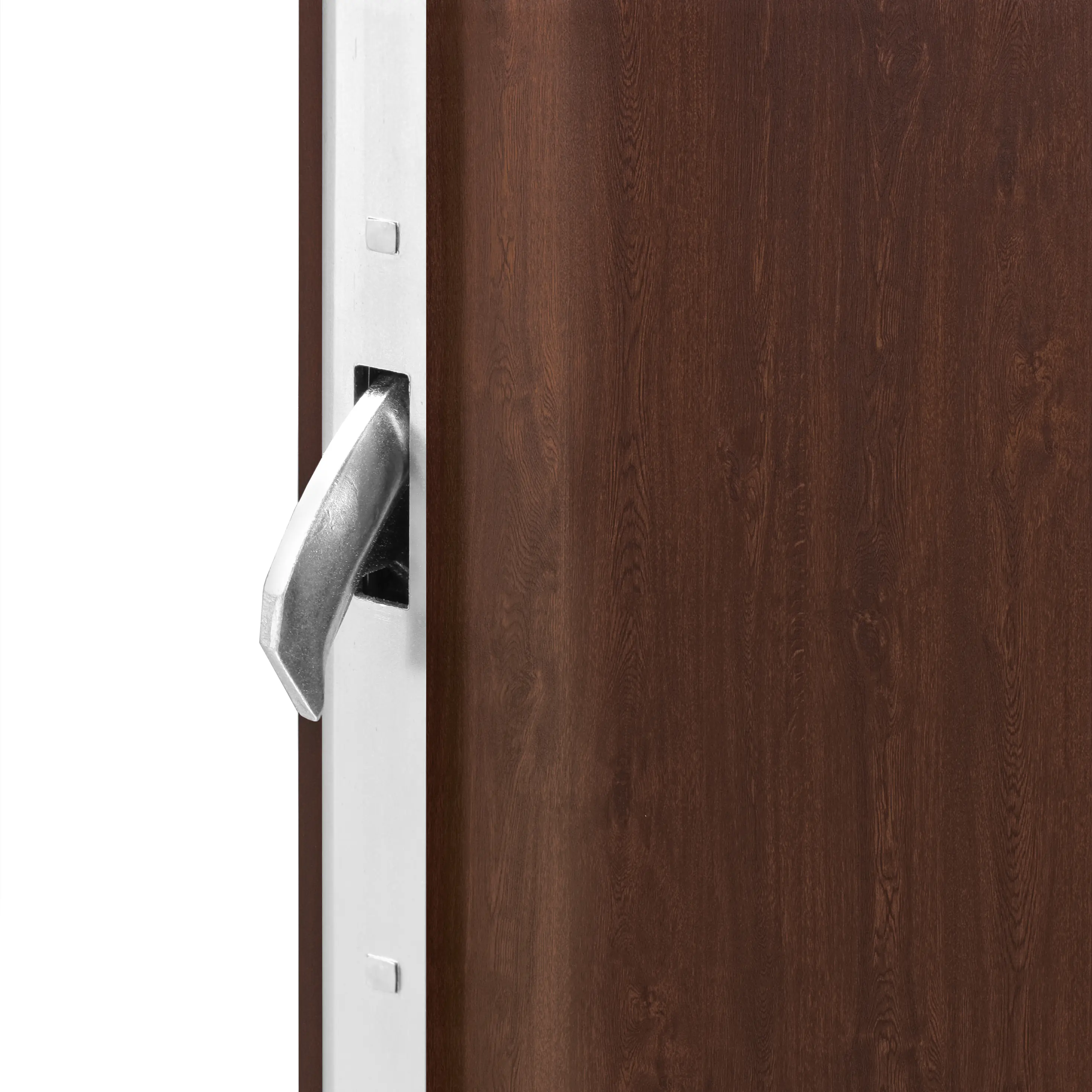 Splendoor Haustür Passivedoor Premium B01 RC2 Nussbaum DIN Rechts 100 x 210 cm