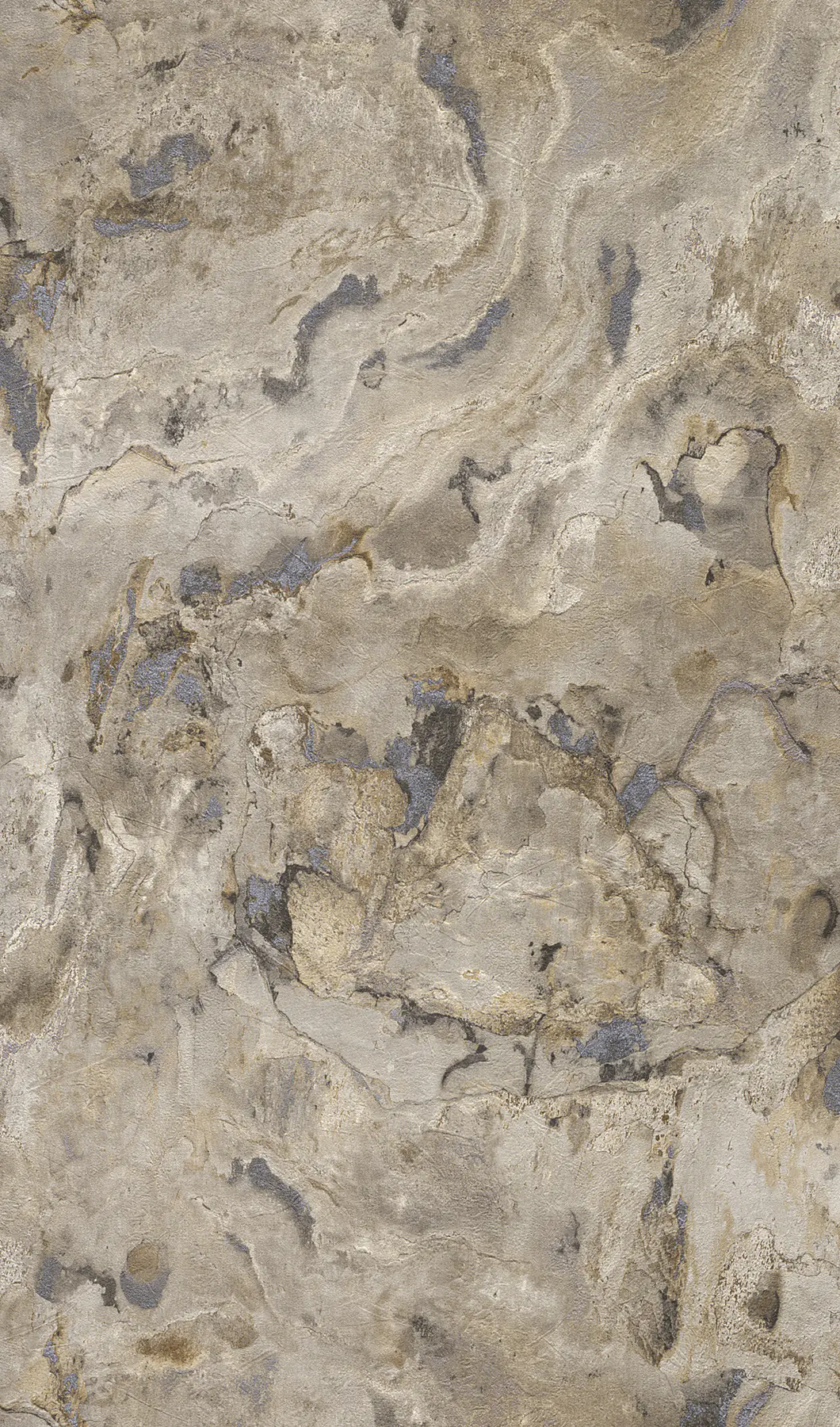 Rasch Vliestapete 514612 Selection, Steine beige-grau, 10,05 x 0,53 m