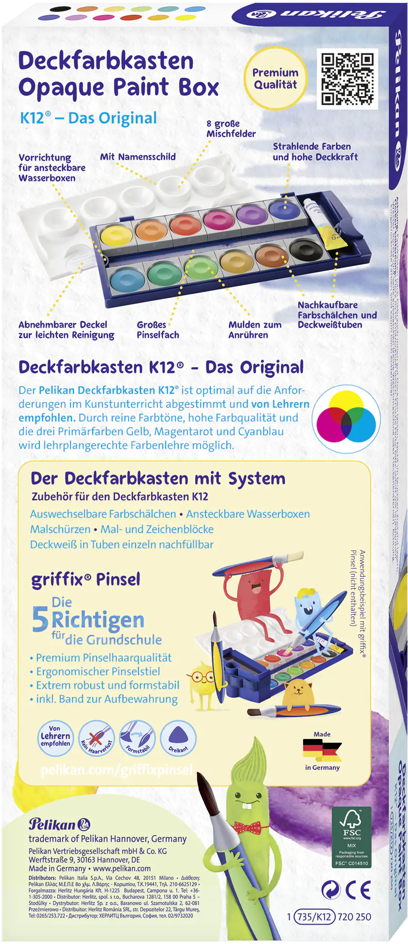 Pelikan Deckfarbkasten 735K/12